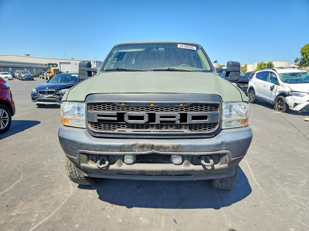 2000 Ford Excursion Xlt Green vin: 1FMNU40S9YED63653