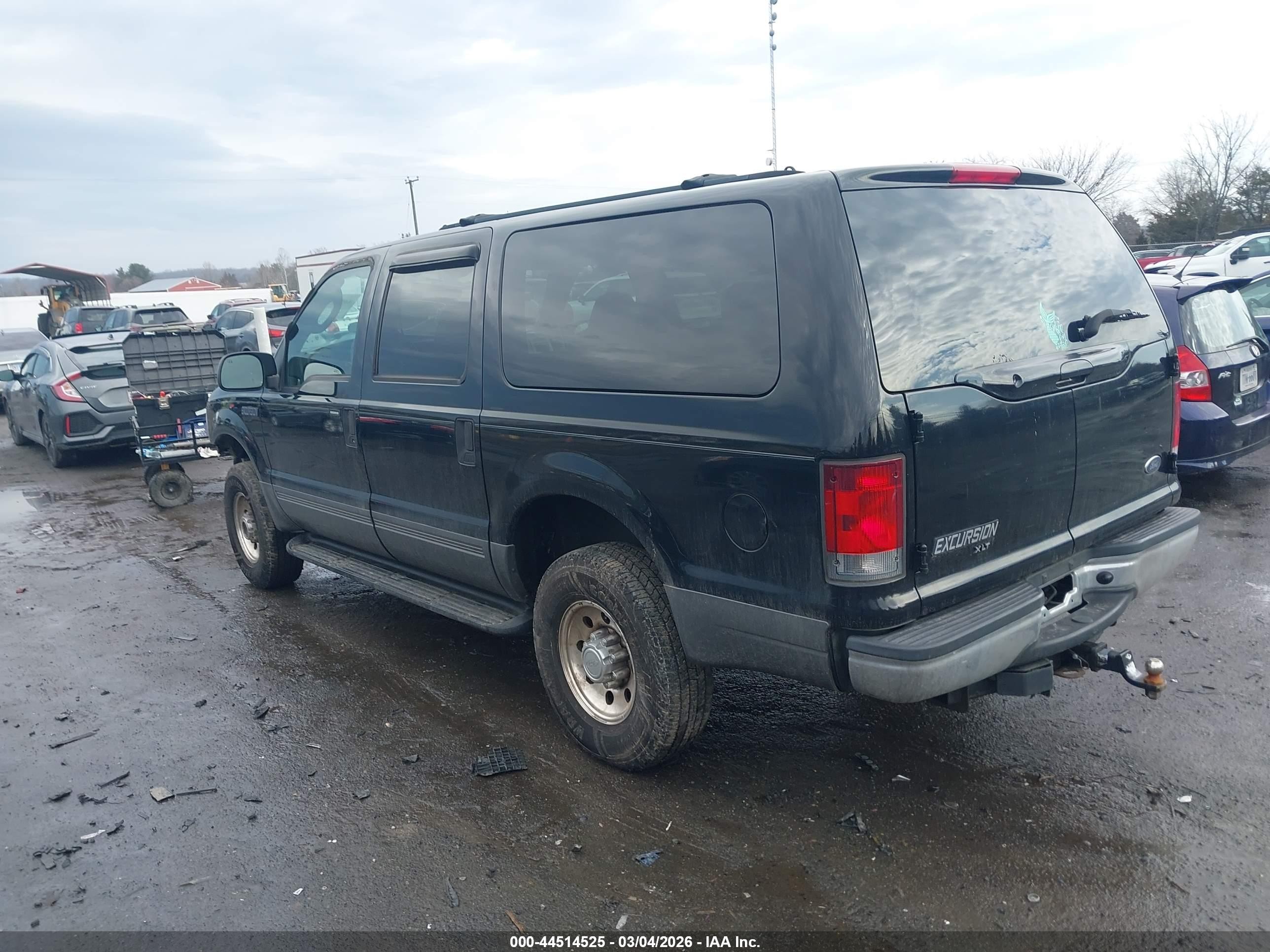 2004 Ford Excursion Xls/xlt Black vin: 1FMNU41L44EB42625