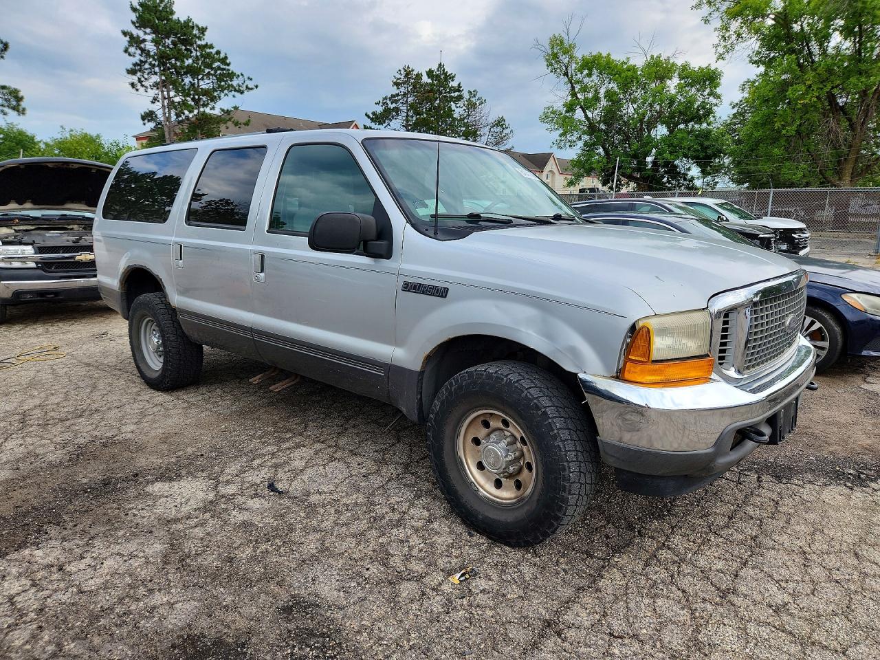 2001 Ford Excursion Xlt Gray vin: 1FMNU41L61EB52021
