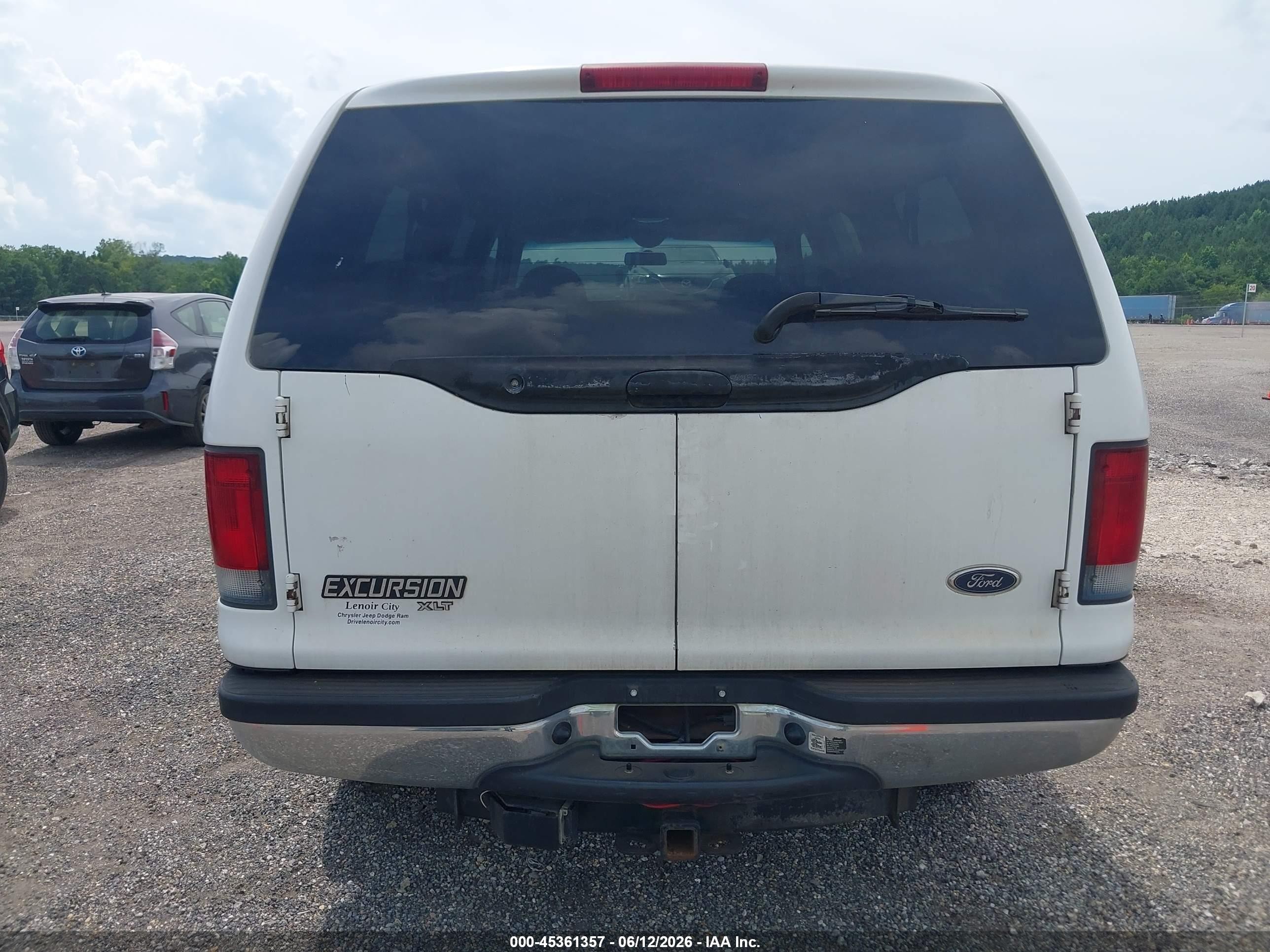2001 Ford Excursion Xlt White vin: 1FMNU41S01ED43764