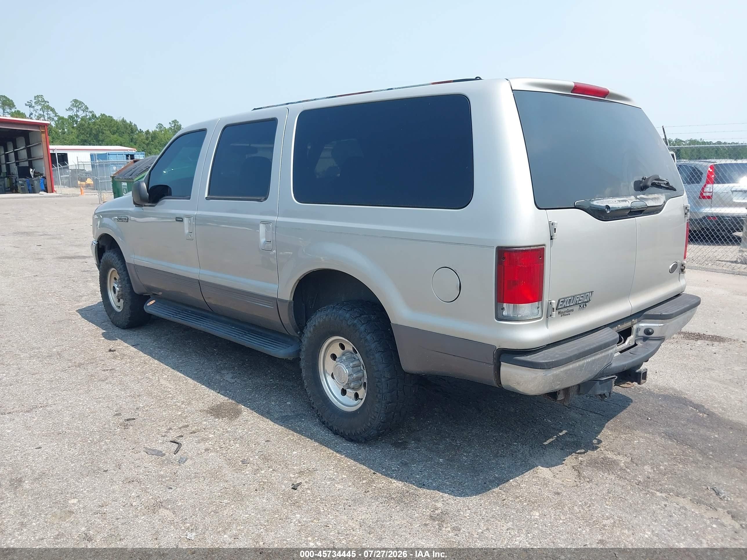 2002 Ford Excursion Xlt Gray vin: 1FMNU41S02EA52733
