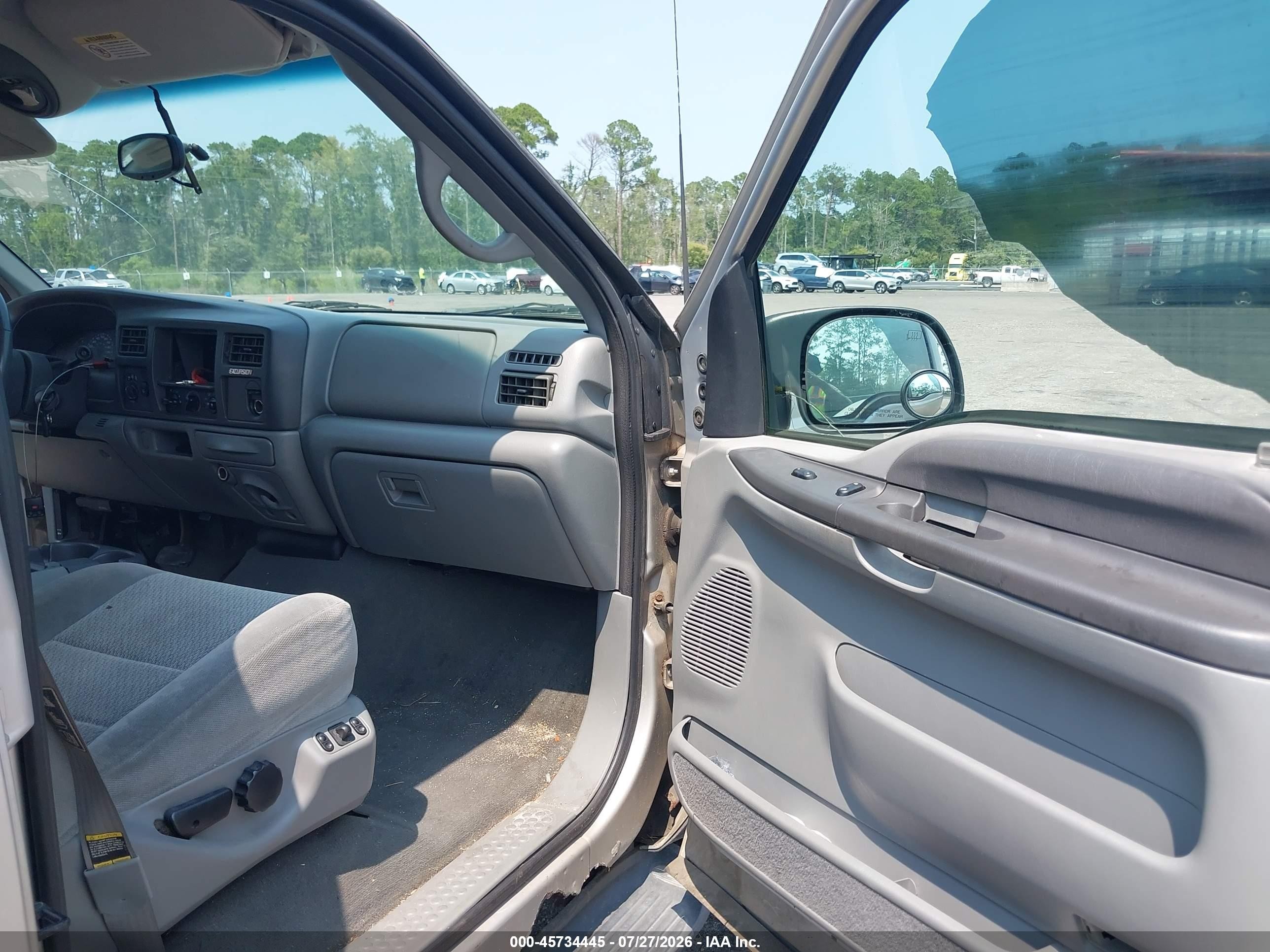 2002 Ford Excursion Xlt Gray vin: 1FMNU41S02EA52733