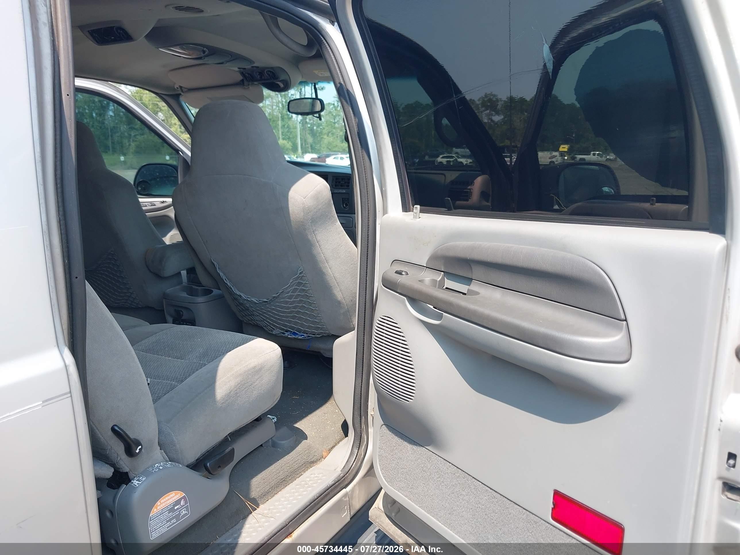 2002 Ford Excursion Xlt Gray vin: 1FMNU41S02EA52733