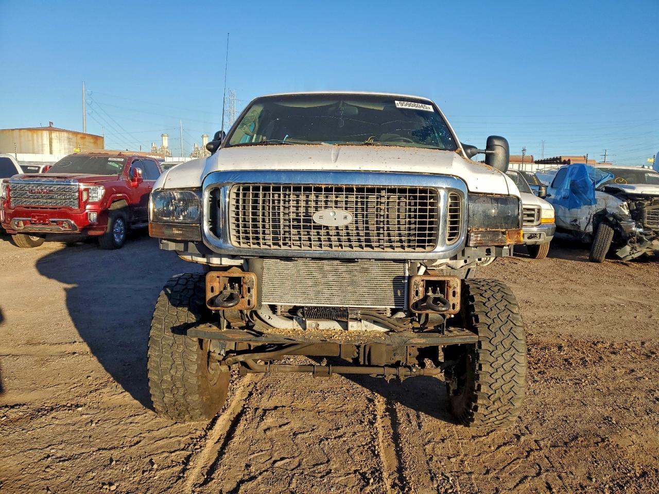 2002 Ford Excursion Xlt White vin: 1FMNU41S12EA86339