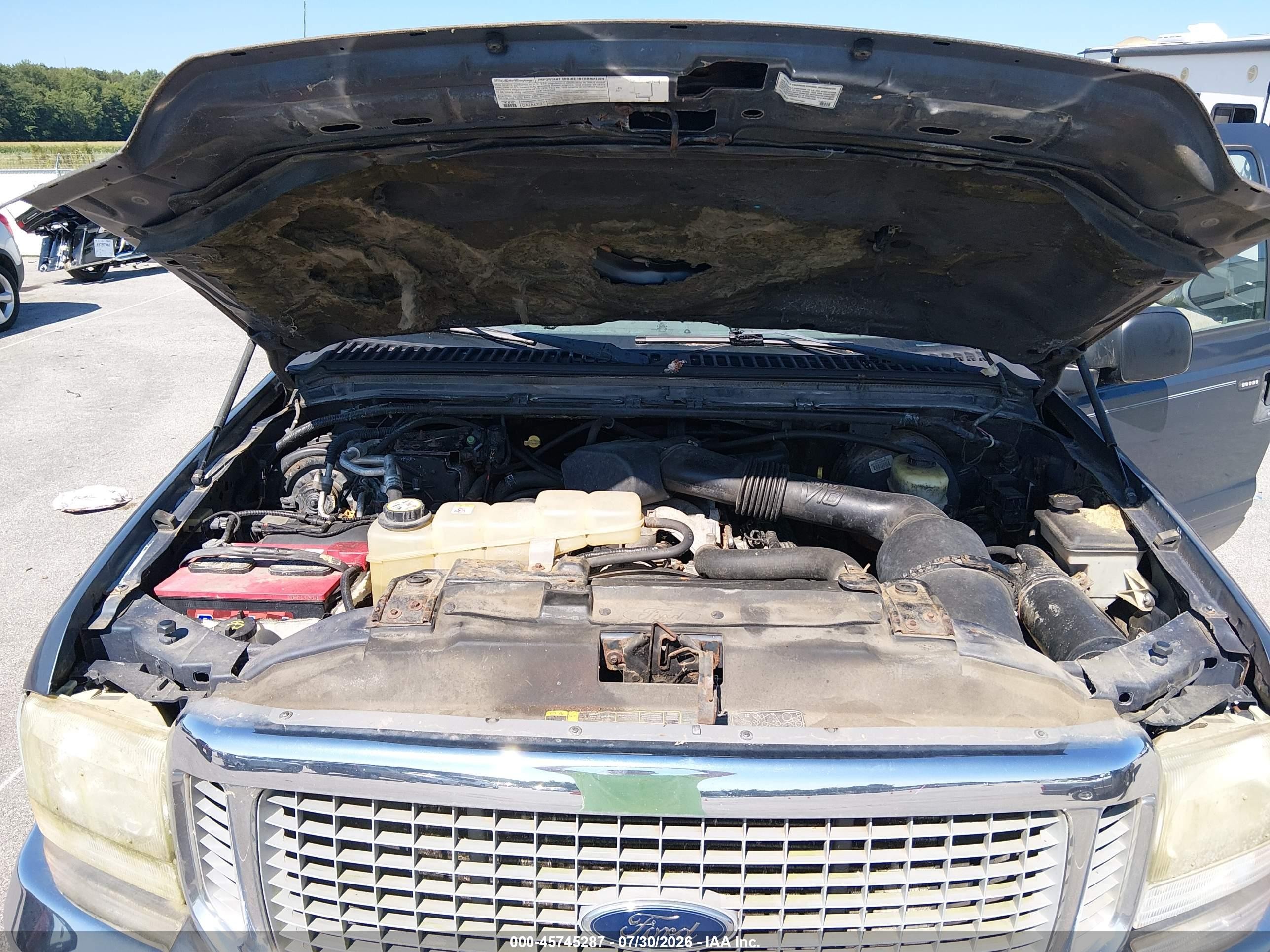 2003 Ford Excursion Xlt Gray vin: 1FMNU41S53EB56510