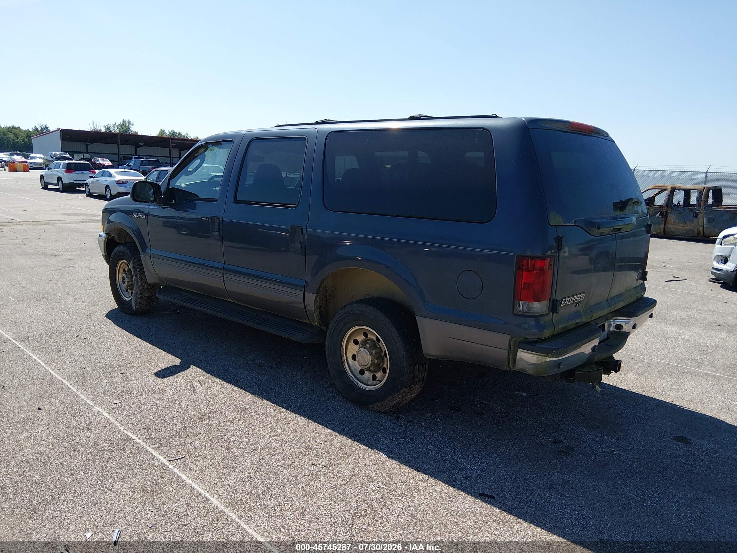 2003 Ford Excursion Xlt Gray vin: 1FMNU41S53EB56510
