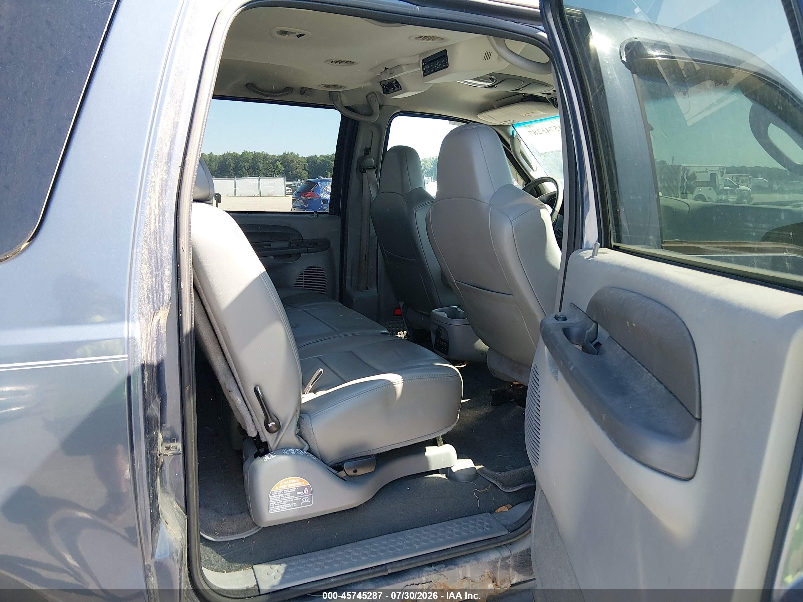 2003 Ford Excursion Xlt Gray vin: 1FMNU41S53EB56510