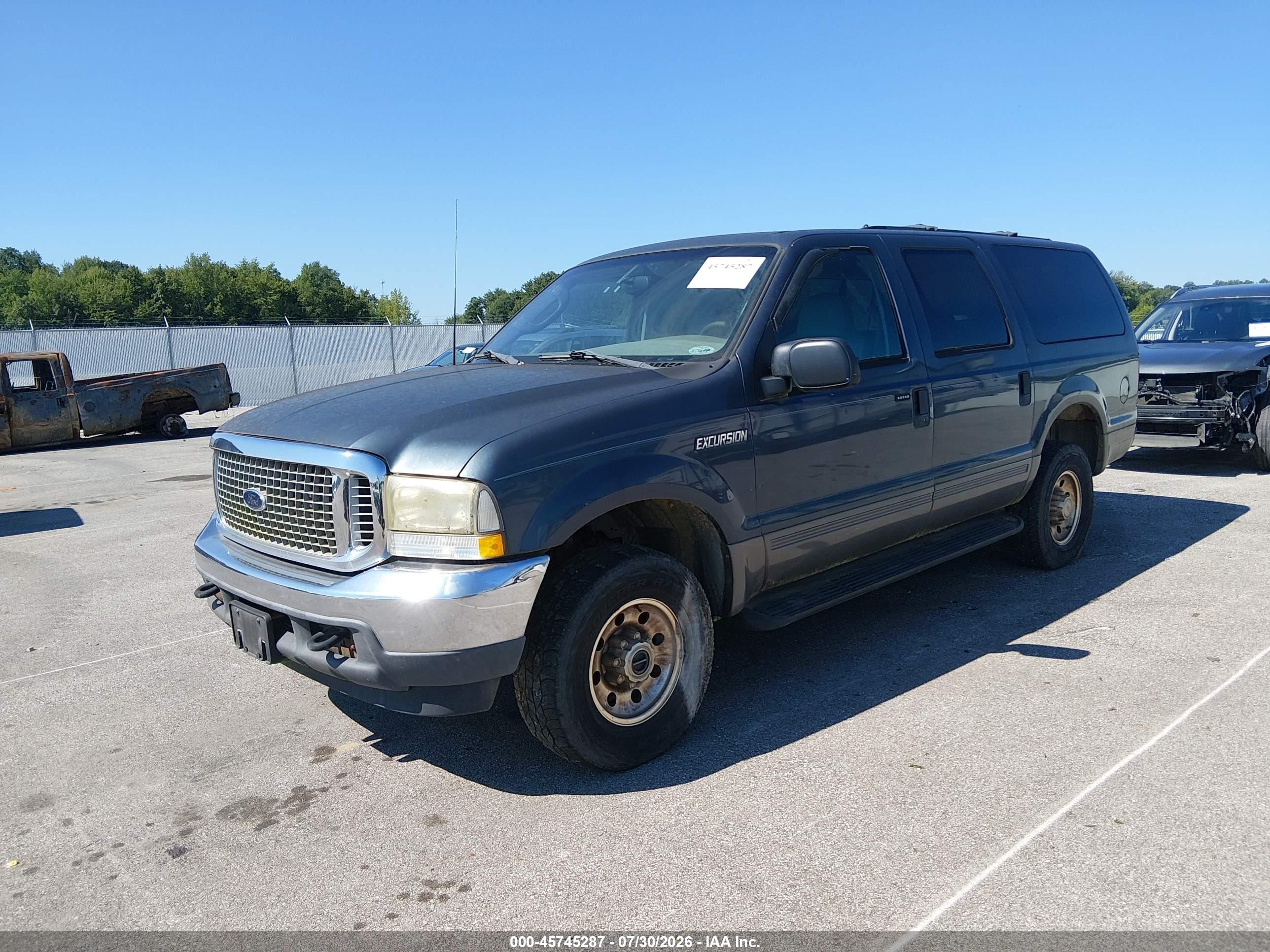 2003 Ford Excursion Xlt Gray vin: 1FMNU41S53EB56510