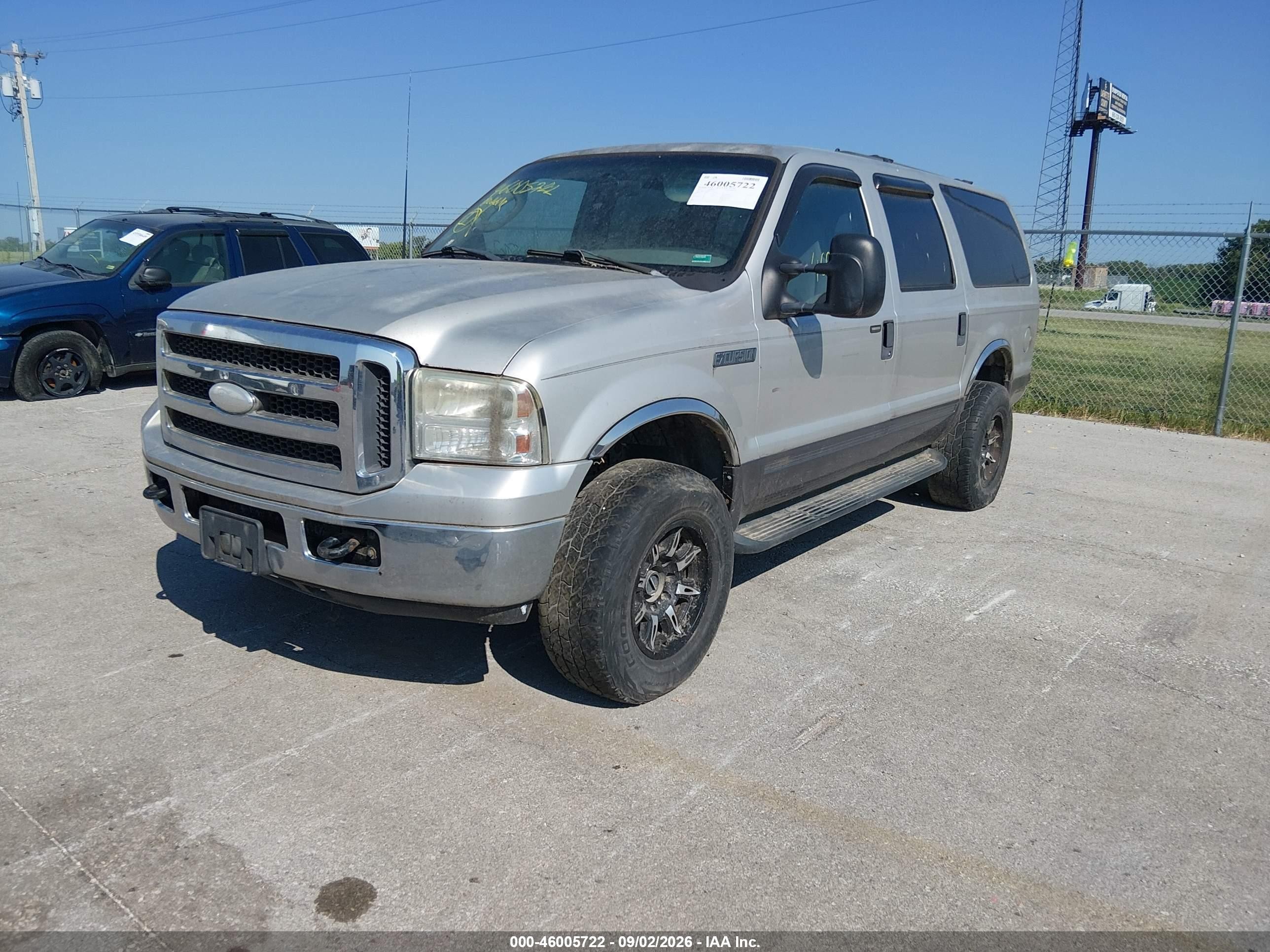 2005 Ford Excursion Xls/xlt Silver vin: 1FMNU41S55EB53982