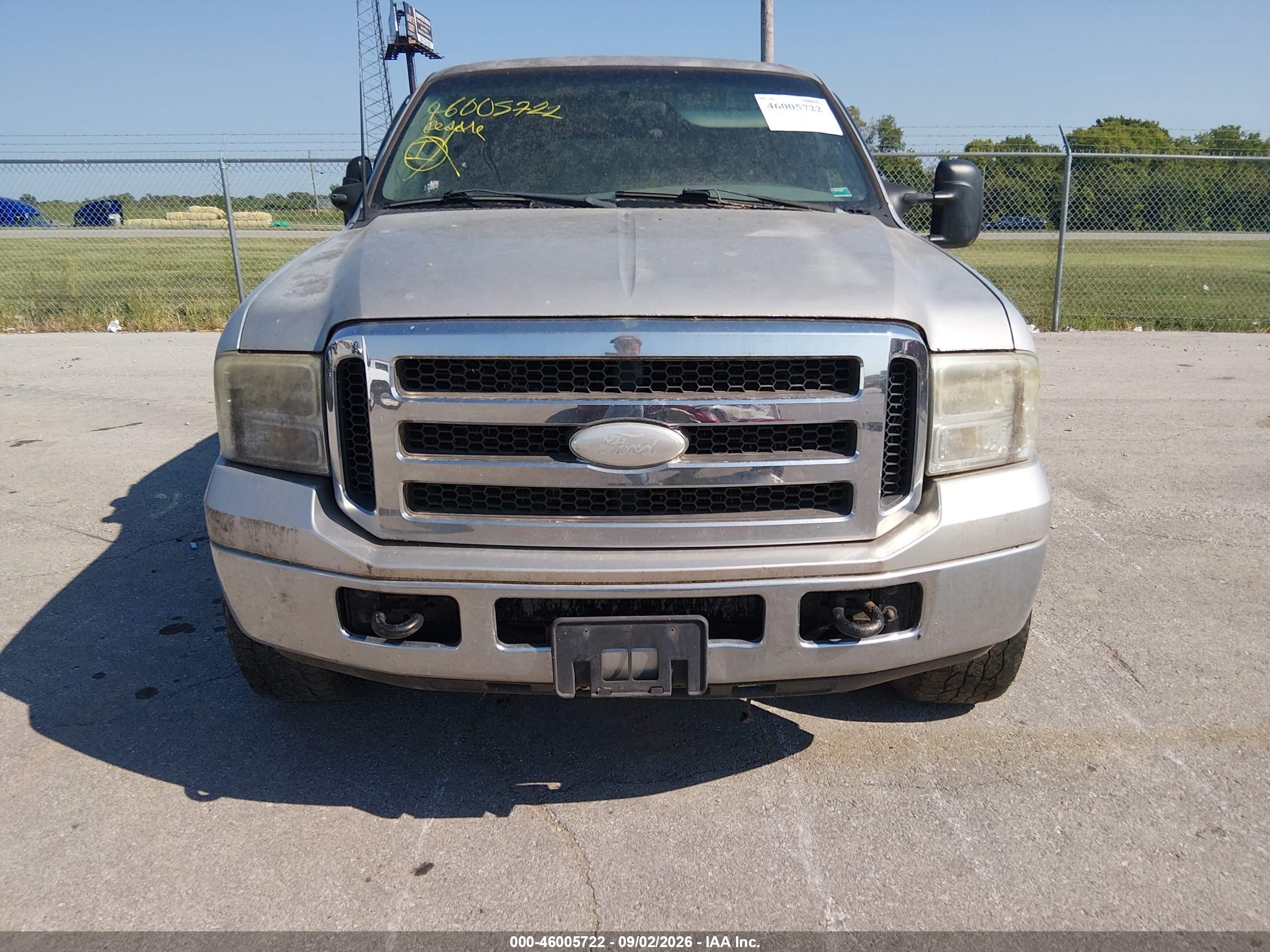 2005 Ford Excursion Xls/xlt Silver vin: 1FMNU41S55EB53982