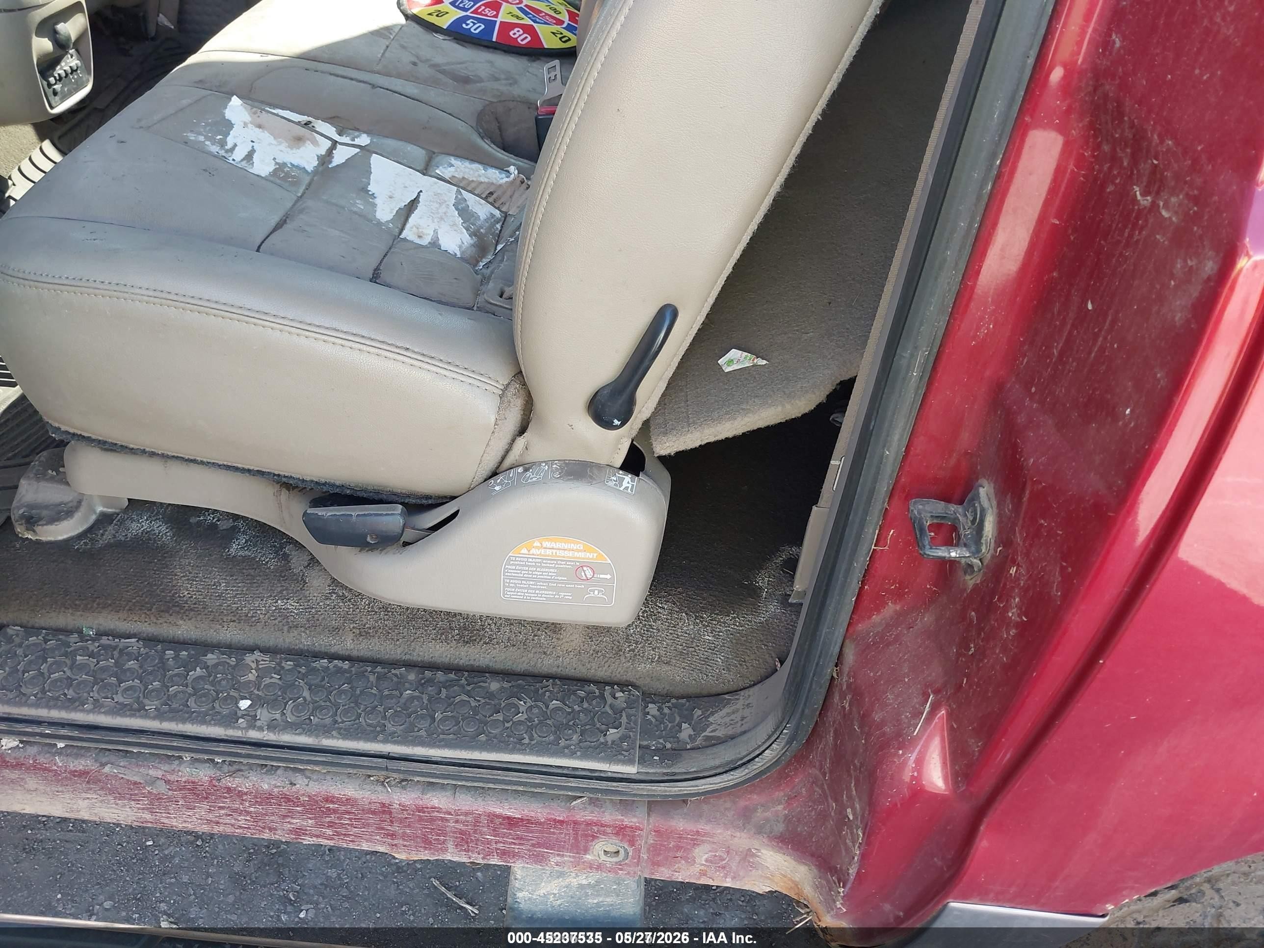 2005 Ford Excursion Xls/xlt Red vin: 1FMNU41S55EC67514