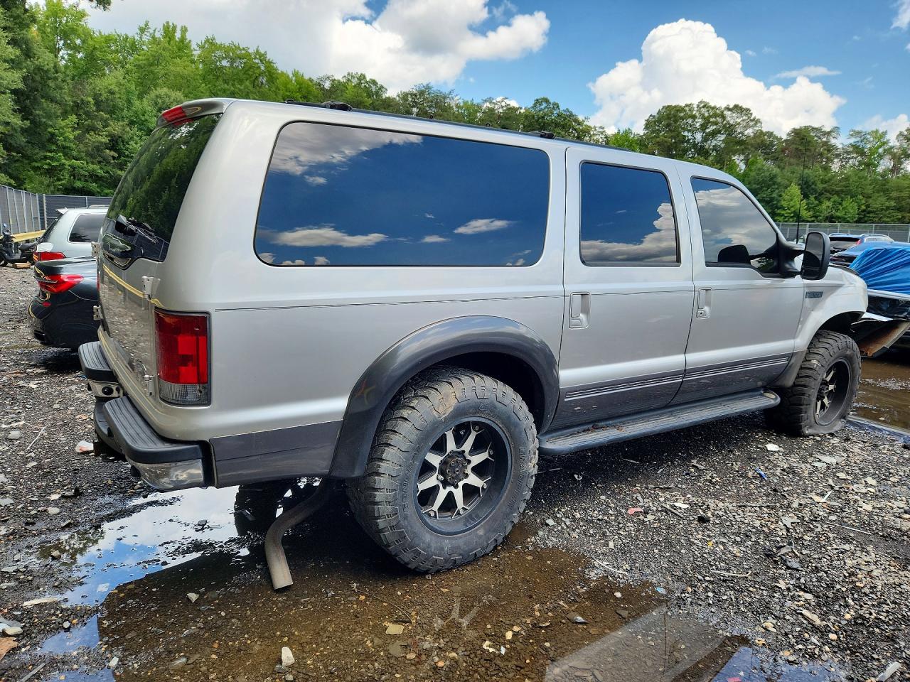 2002 Ford Excursion Xlt Silver vin: 1FMNU41S72EC39533