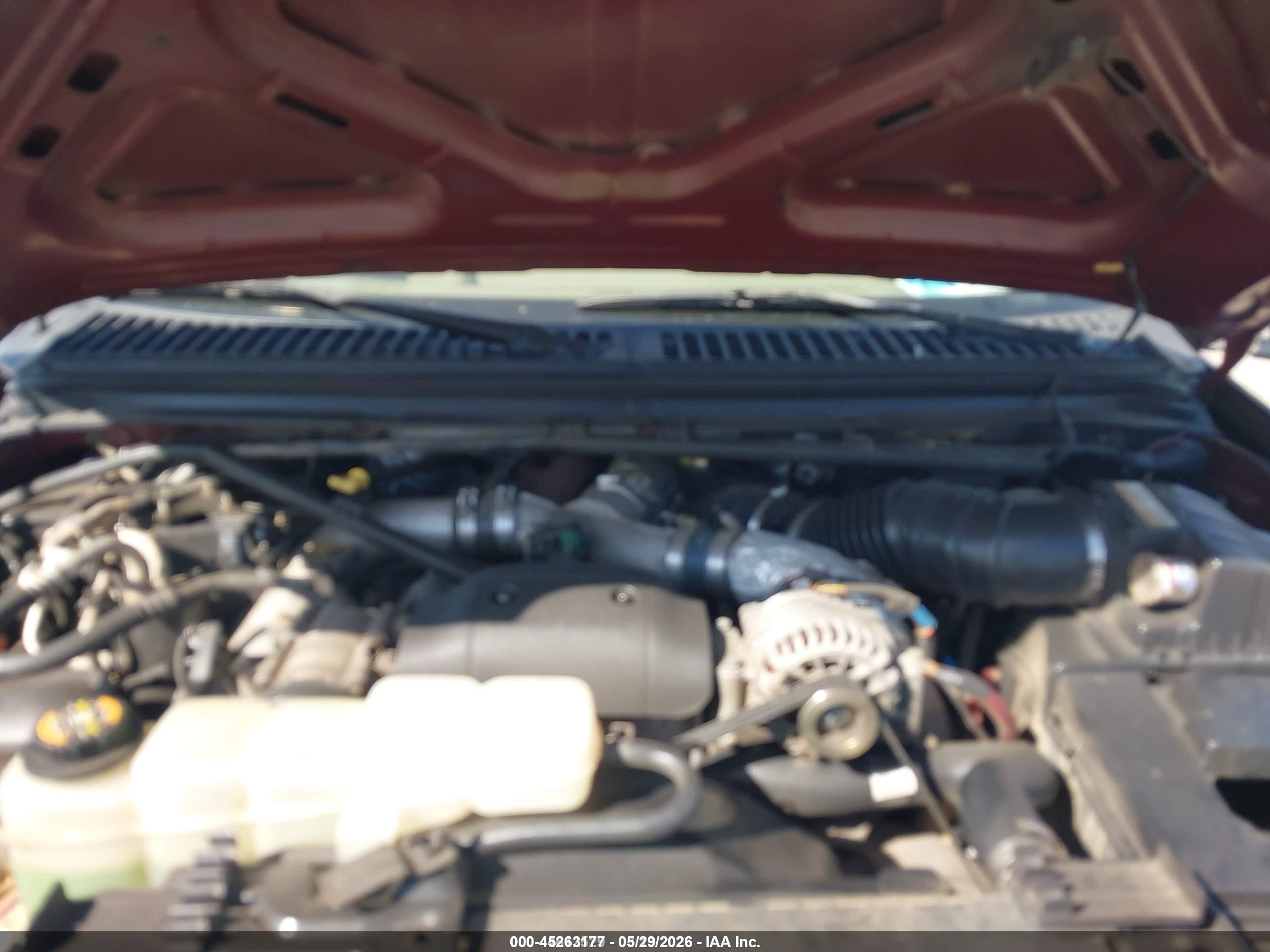 2001 Ford Excursion Limited Burgundy vin: 1FMNU42F61EA09109
