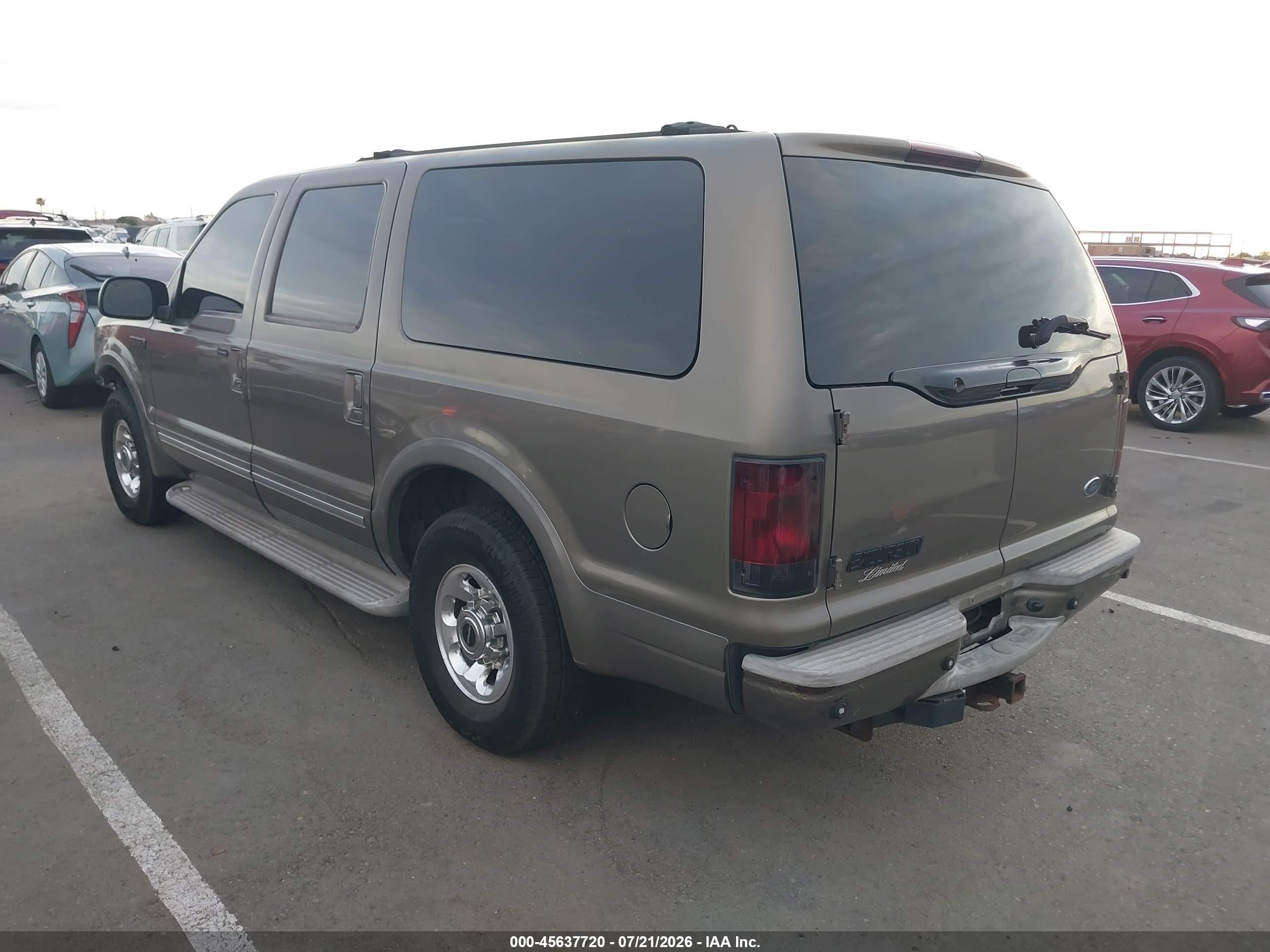 2005 Ford Excursion Limited Champagne vin: 1FMNU42L15EC66318