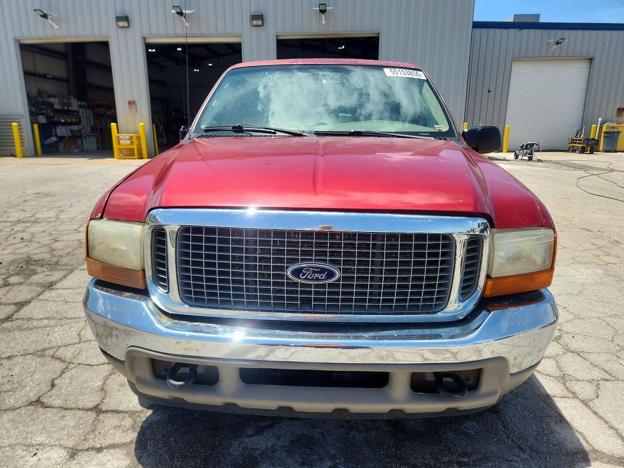 2000 Ford Excursion Limited Red vin: 1FMNU42L1YEC70261