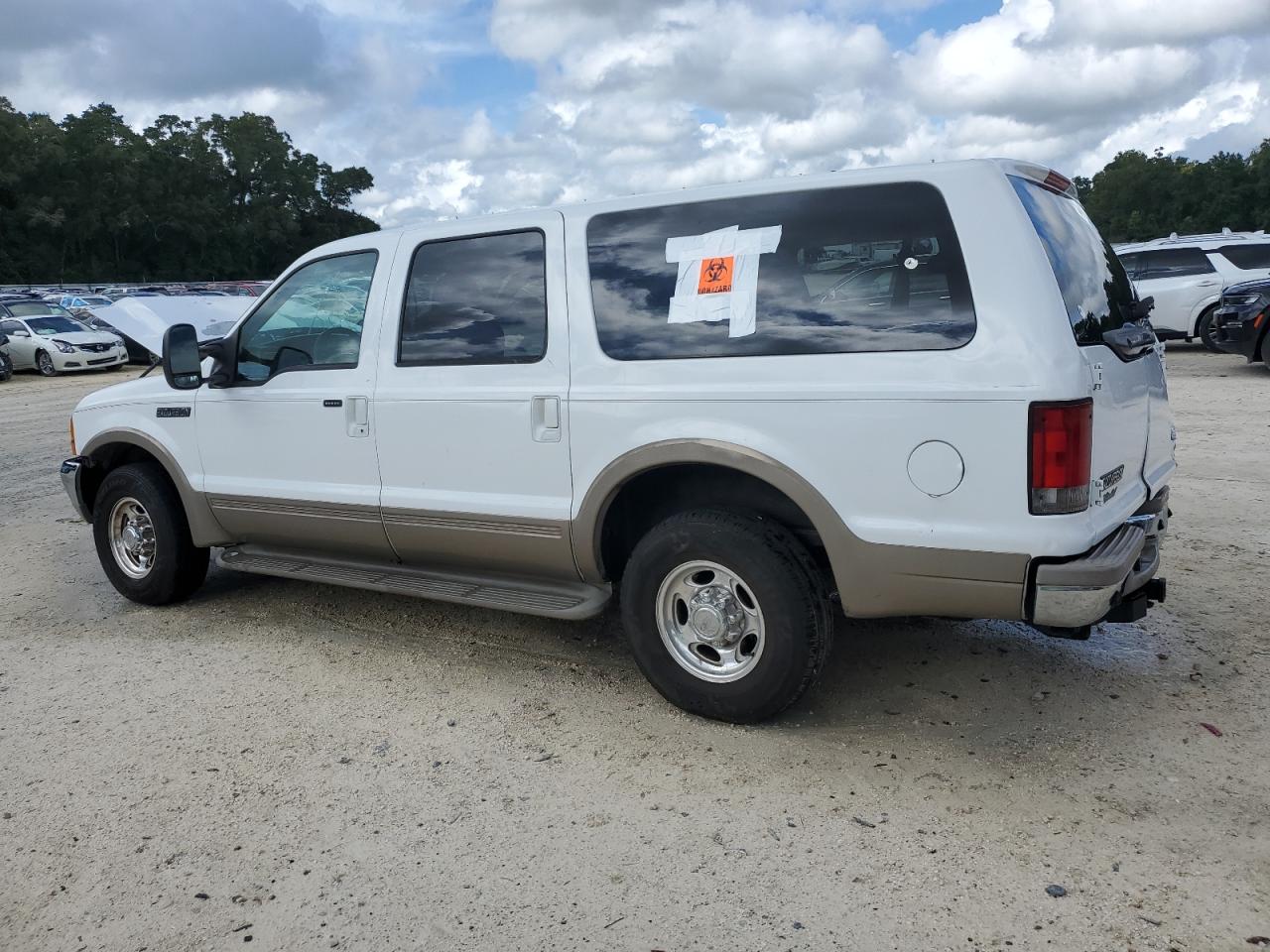 2001 Ford Excursion Limited Белый vin: 1FMNU42LX1EC27446