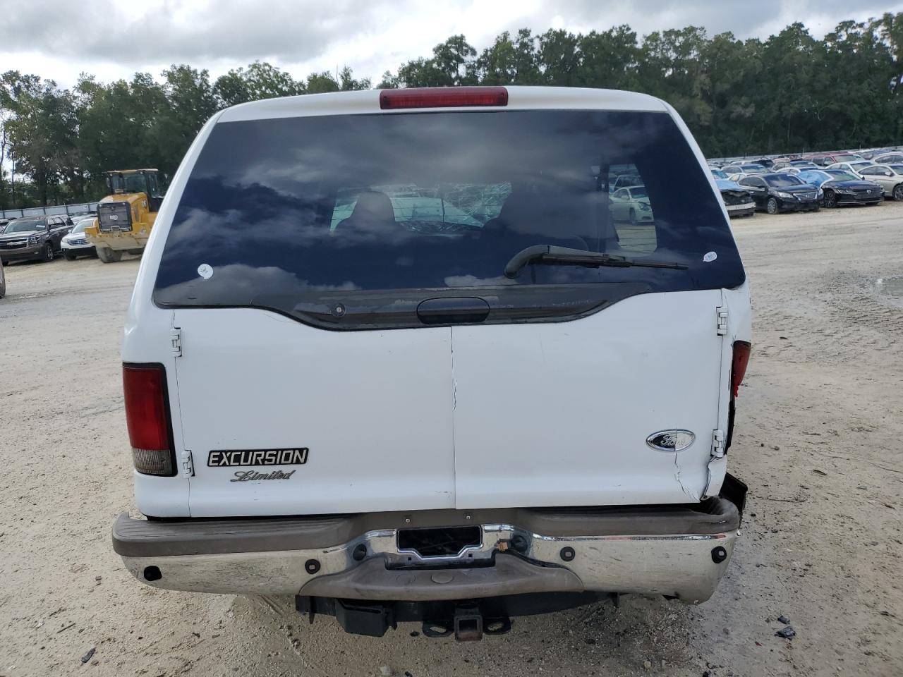 2001 Ford Excursion Limited Белый vin: 1FMNU42LX1EC27446