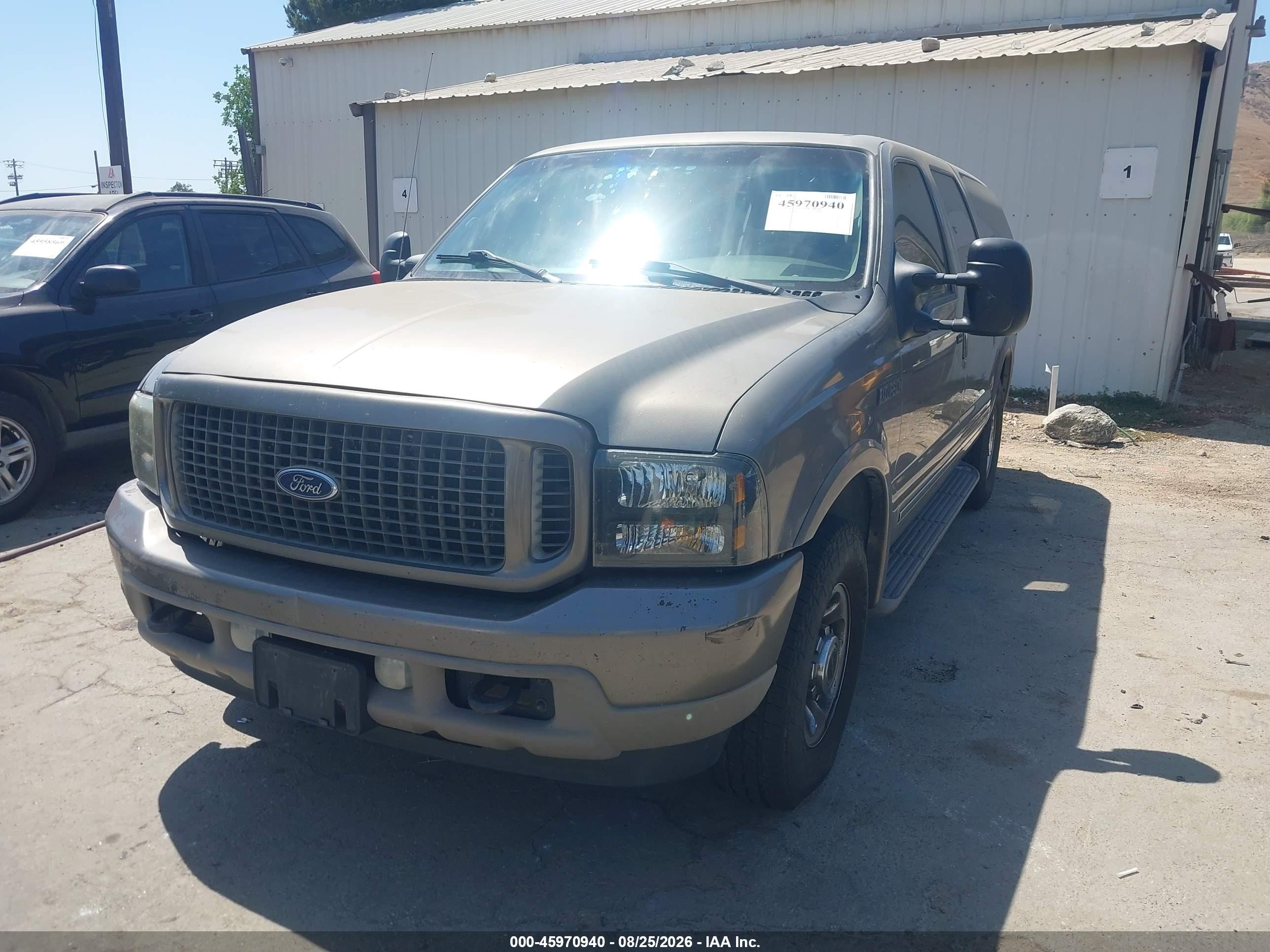 2003 Ford Excursion Limited Champagne vin: 1FMNU42P63EC31709