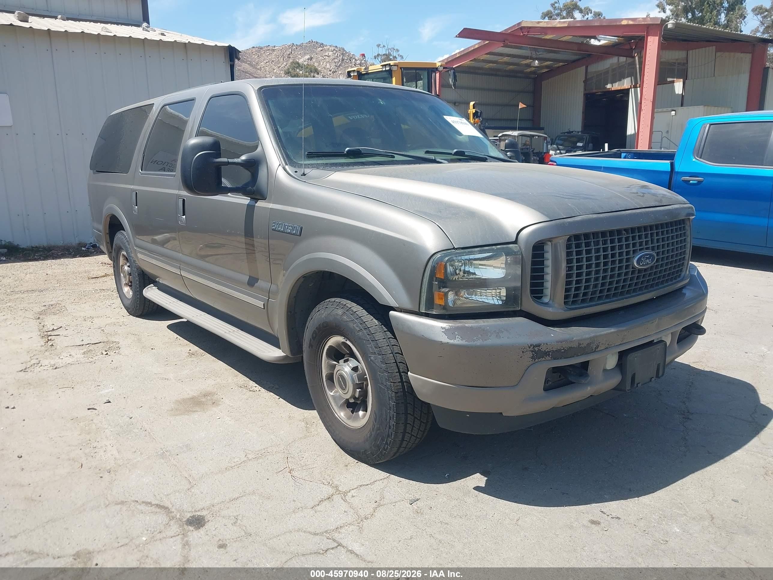 2003 Ford Excursion Limited Champagne vin: 1FMNU42P63EC31709