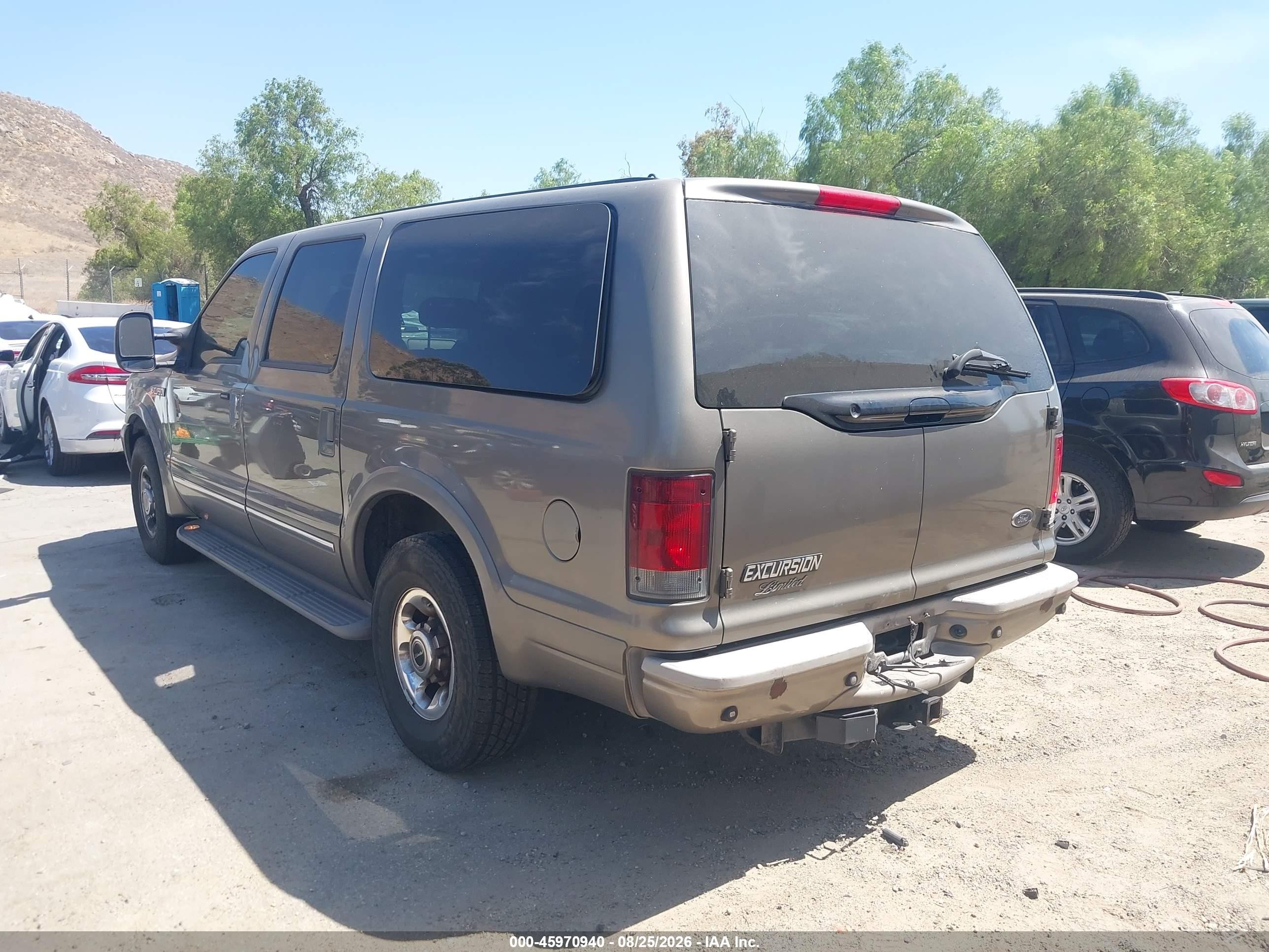 2003 Ford Excursion Limited Champagne vin: 1FMNU42P63EC31709