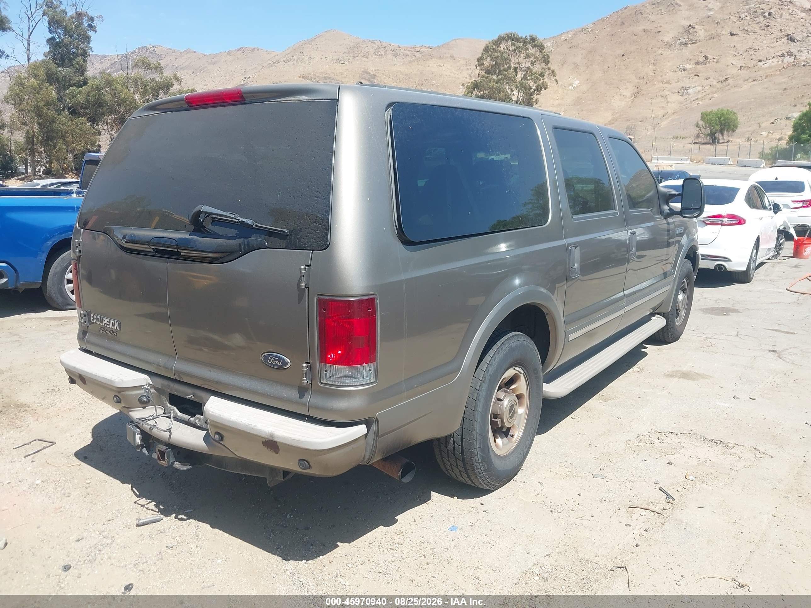 2003 Ford Excursion Limited Champagne vin: 1FMNU42P63EC31709