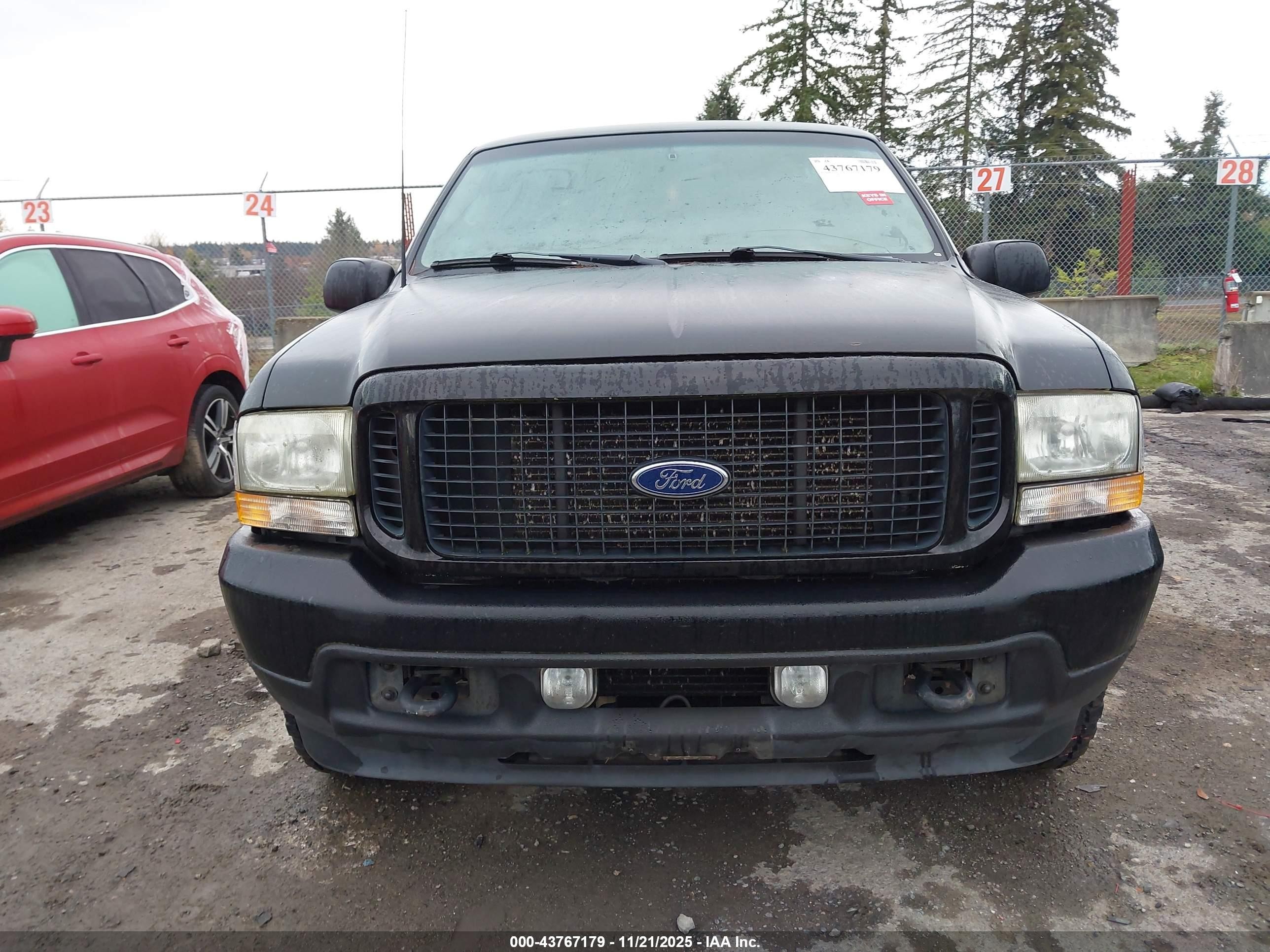 2003 Ford Excursion Limited Black vin: 1FMNU42P83EB55927