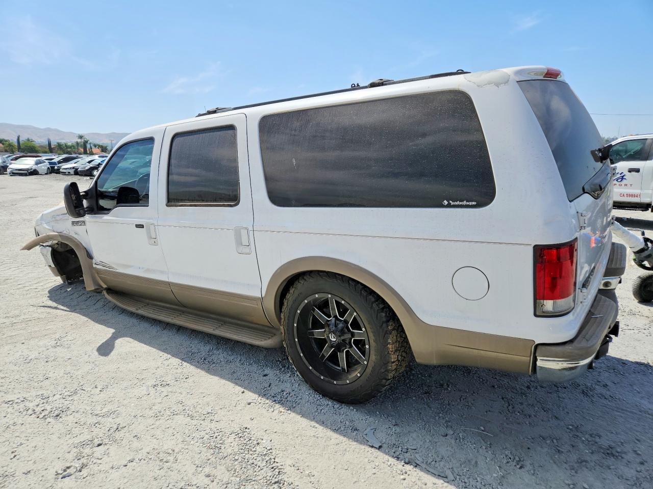 2001 Ford Excursion Limited White vin: 1FMNU42S31EC18756