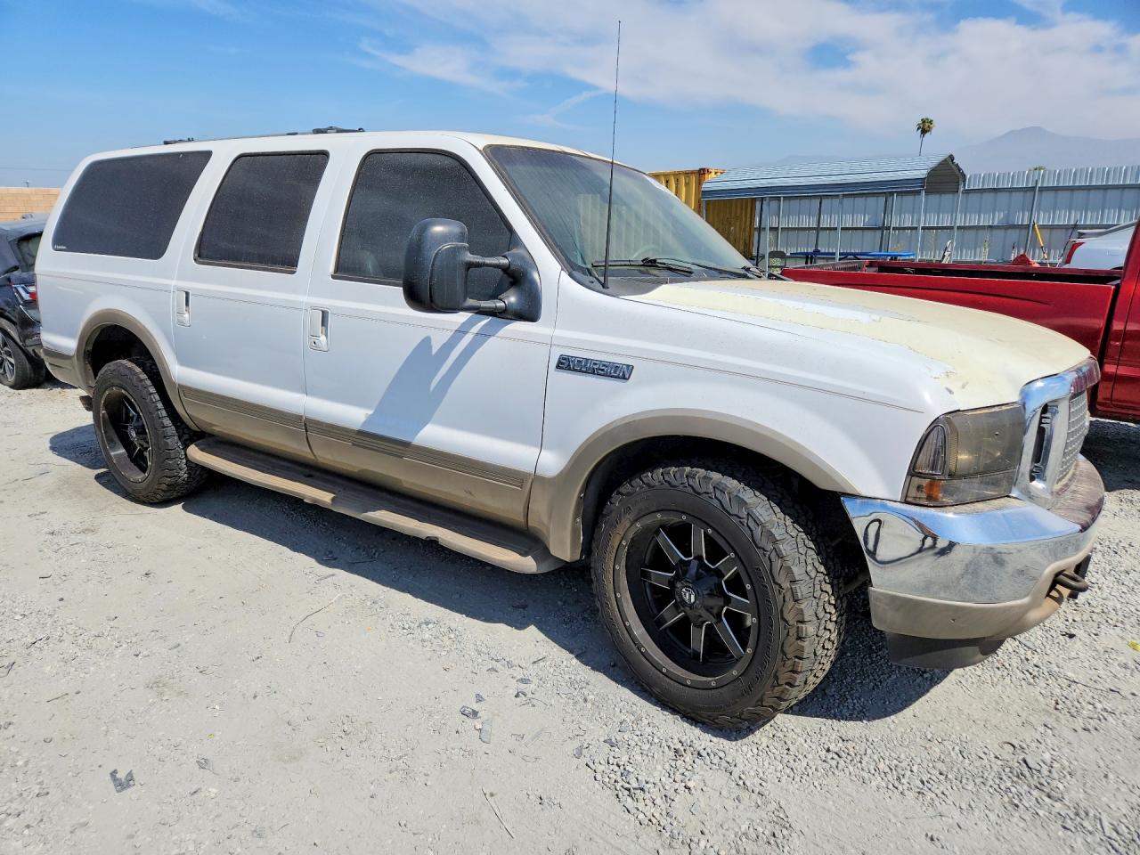 2001 Ford Excursion Limited White vin: 1FMNU42S31EC18756