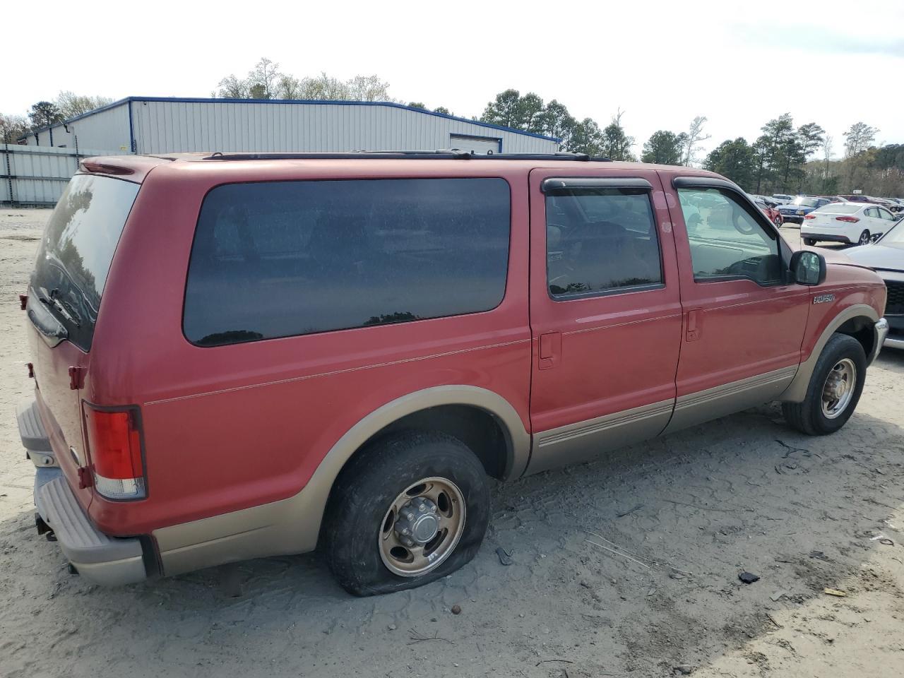 2001 Ford Excursion Limited Красный vin: 1FMNU42S51EA39683