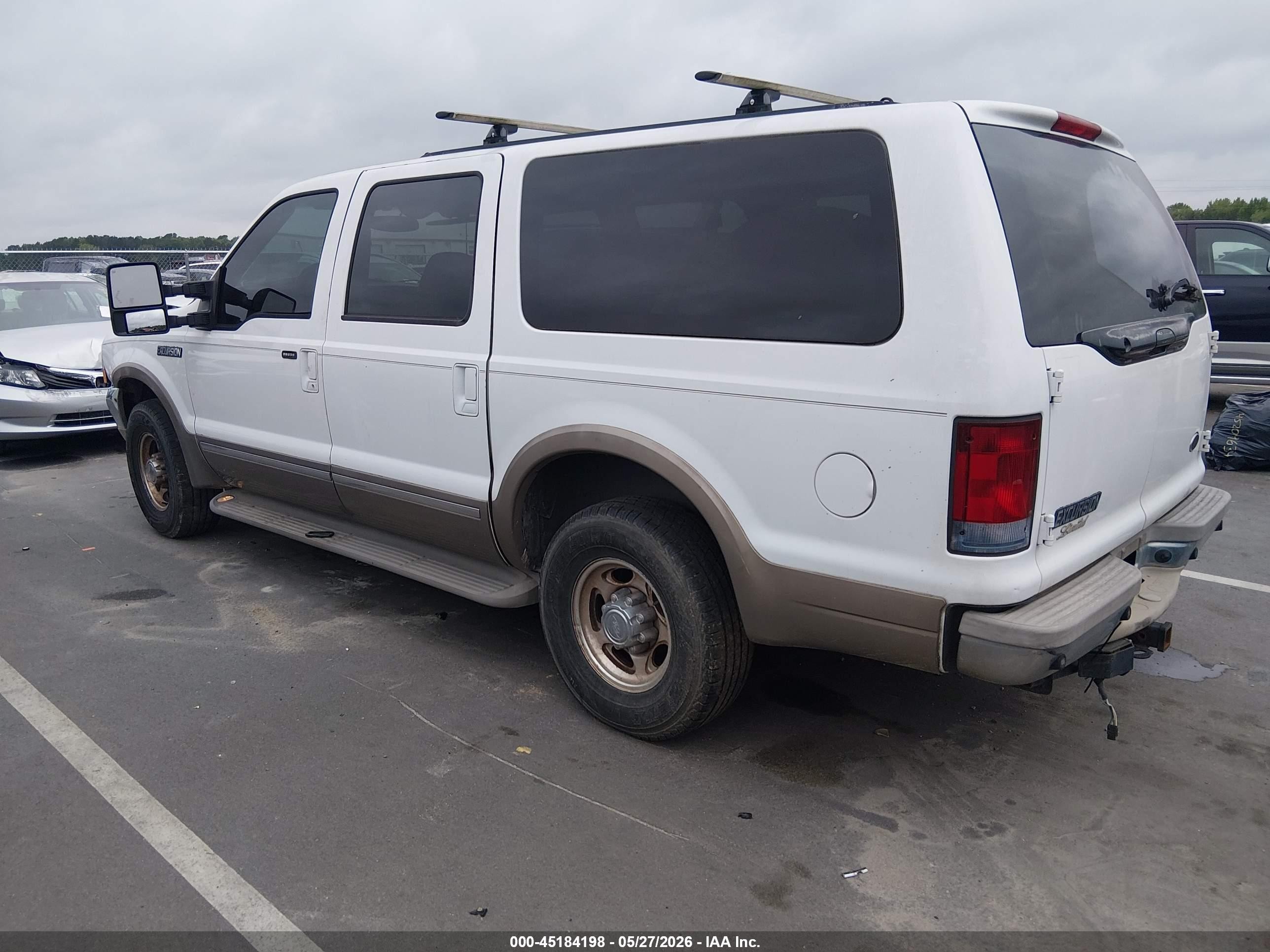 2002 Ford Excursion Limited Белый vin: 1FMNU42S52EC84856