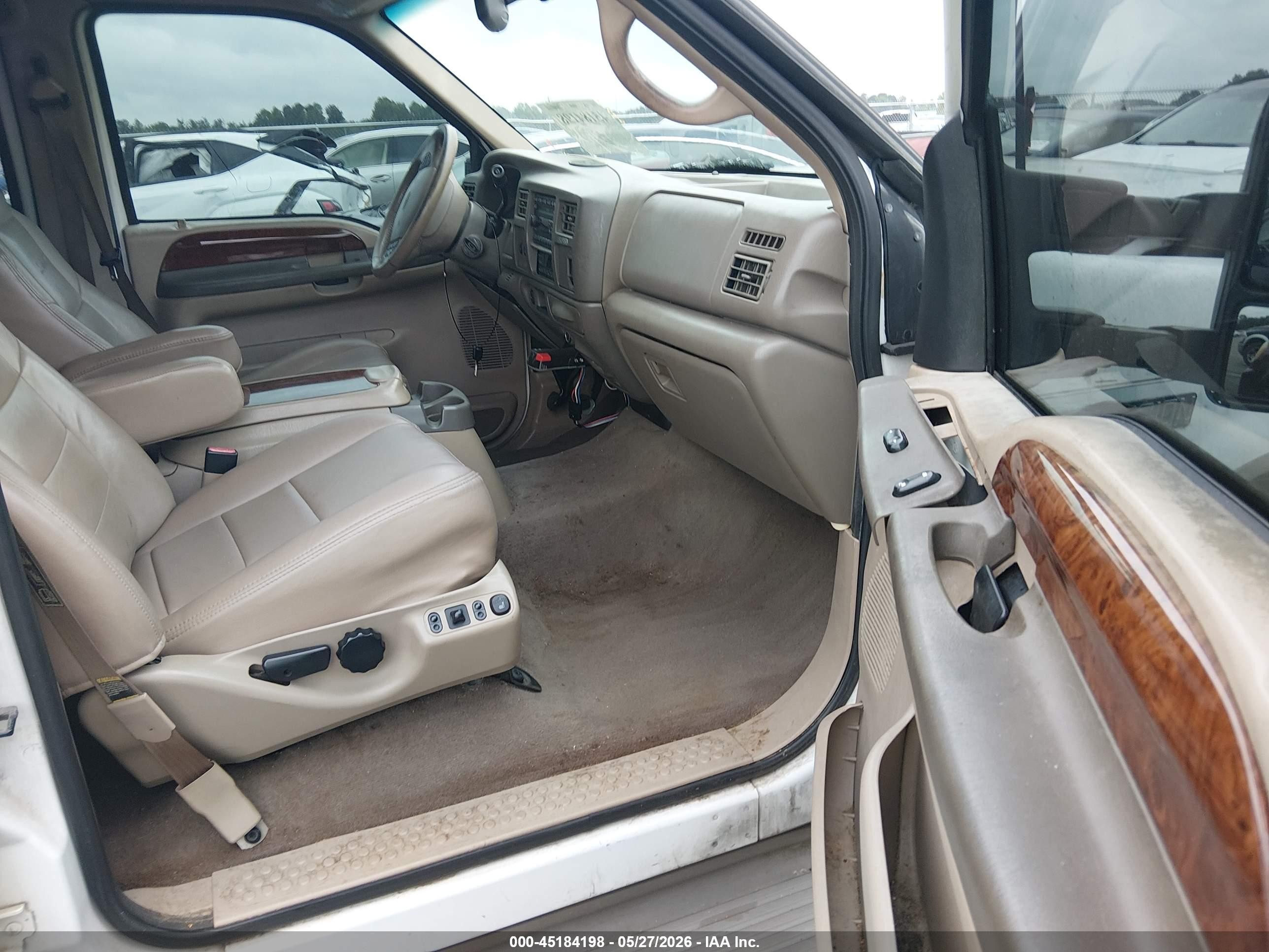 2002 Ford Excursion Limited Белый vin: 1FMNU42S52EC84856