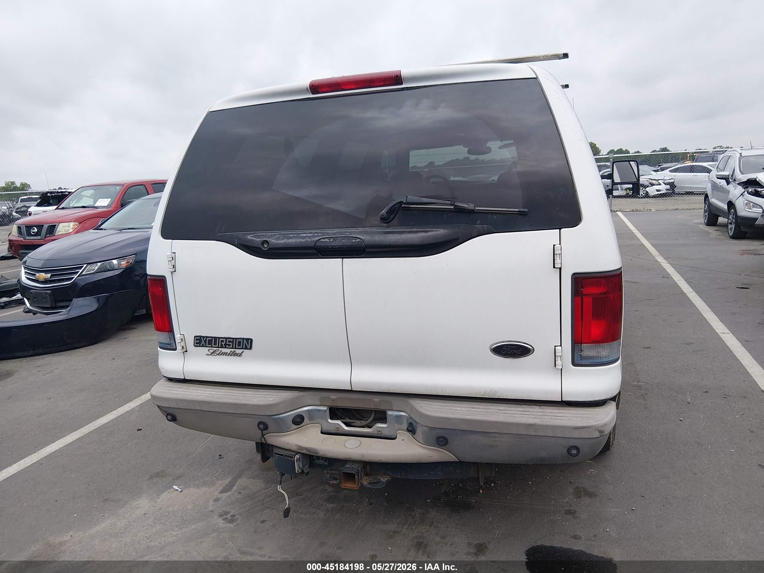 2002 Ford Excursion Limited Белый vin: 1FMNU42S52EC84856