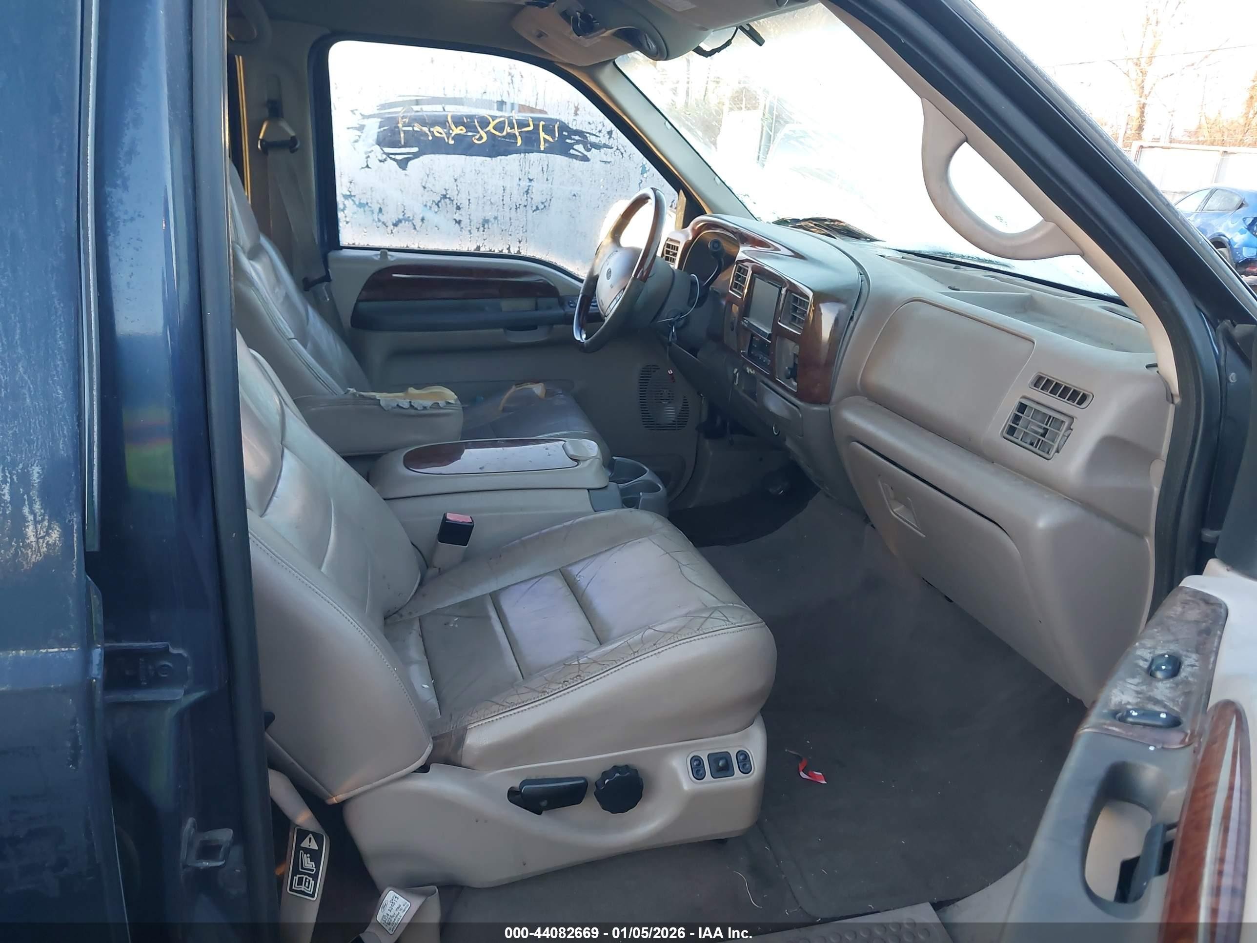 2002 Ford Excursion Limited Dark Blue vin: 1FMNU42S72EA14320