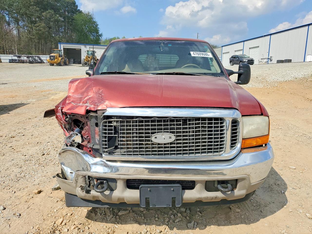 2000 Ford Excursion Limited Red vin: 1FMNU42S7YEC52550