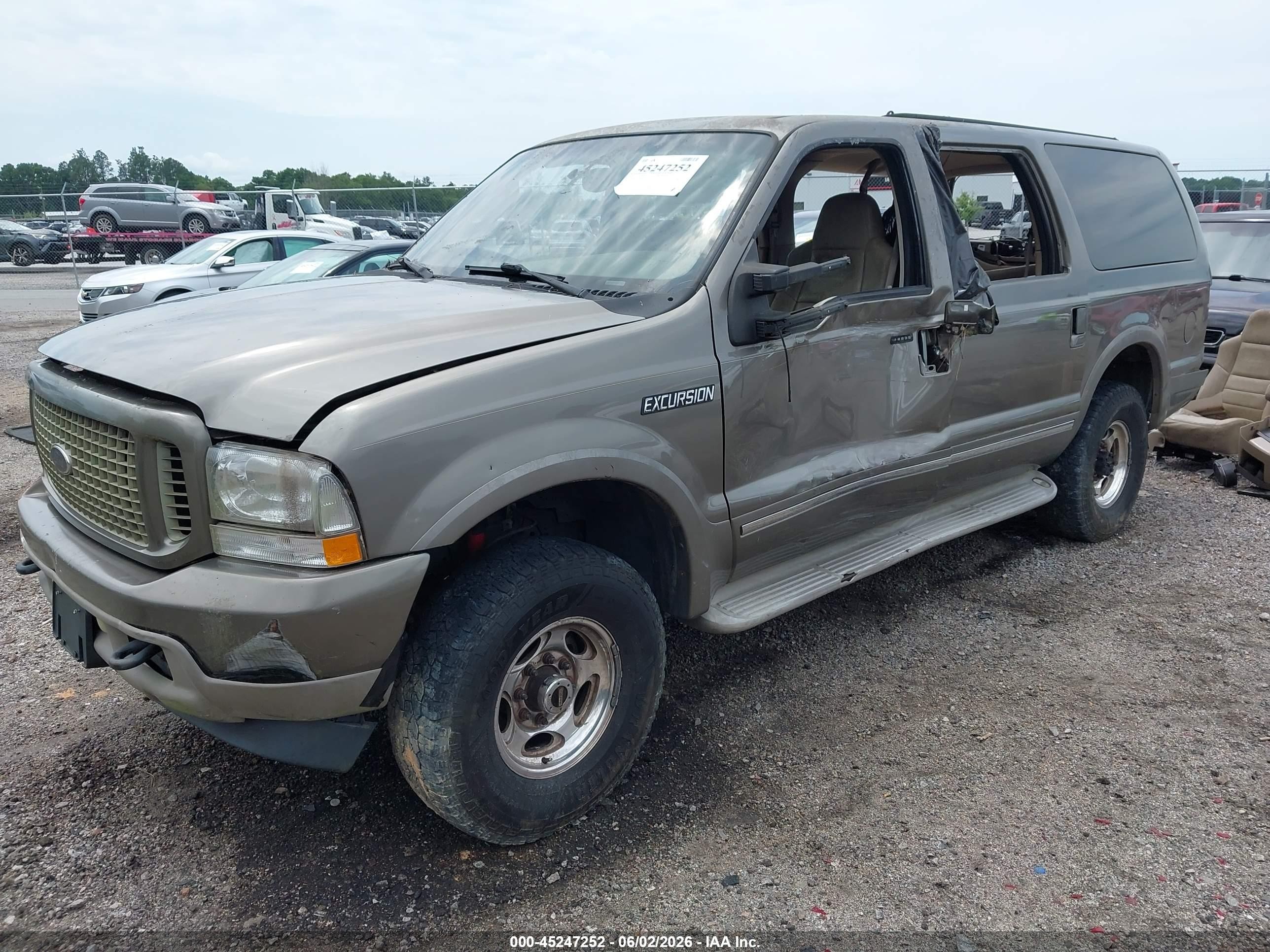 2004 Ford Excursion Limited Gray vin: 1FMNU43S04EC84829