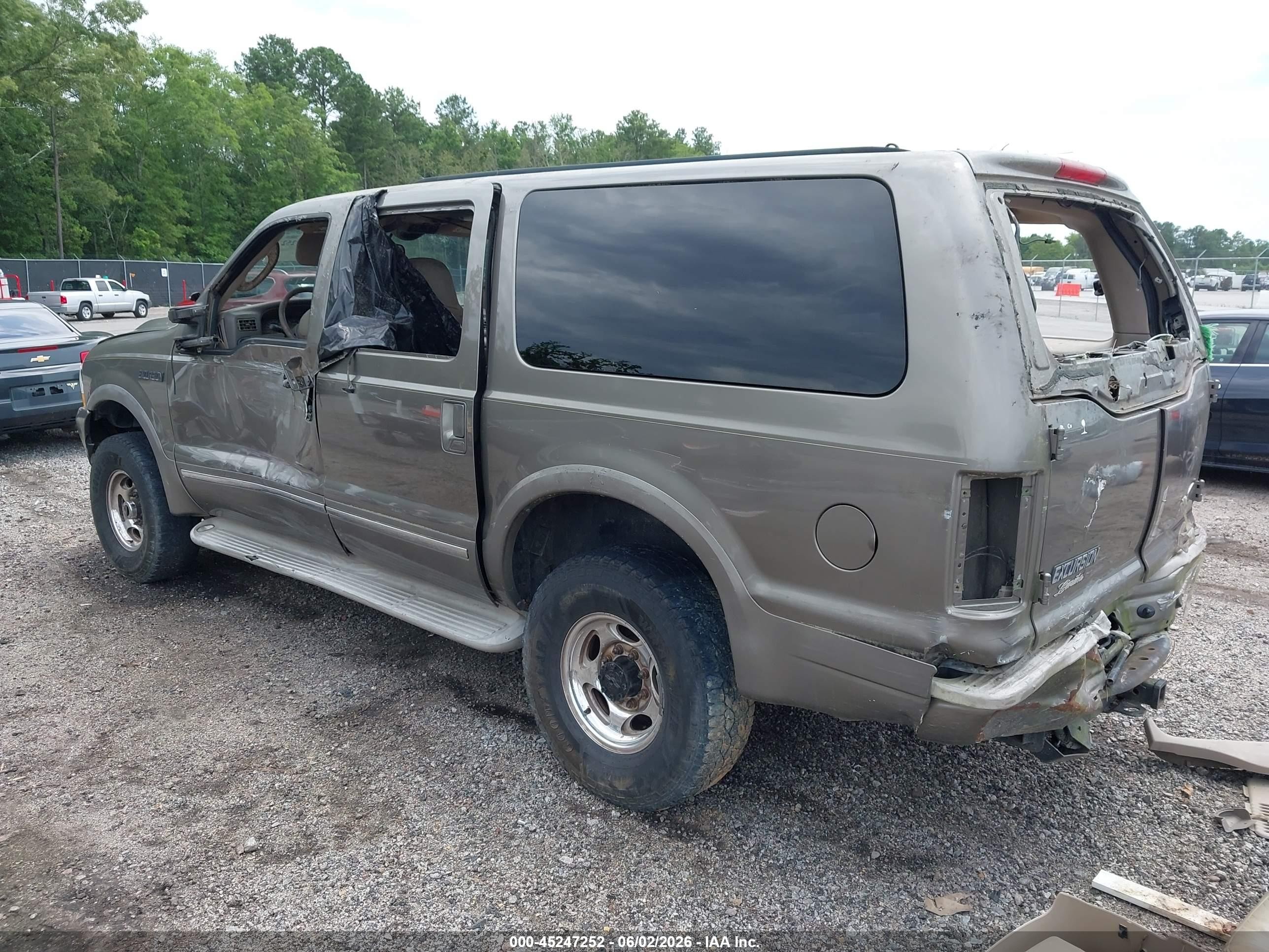 2004 Ford Excursion Limited Gray vin: 1FMNU43S04EC84829