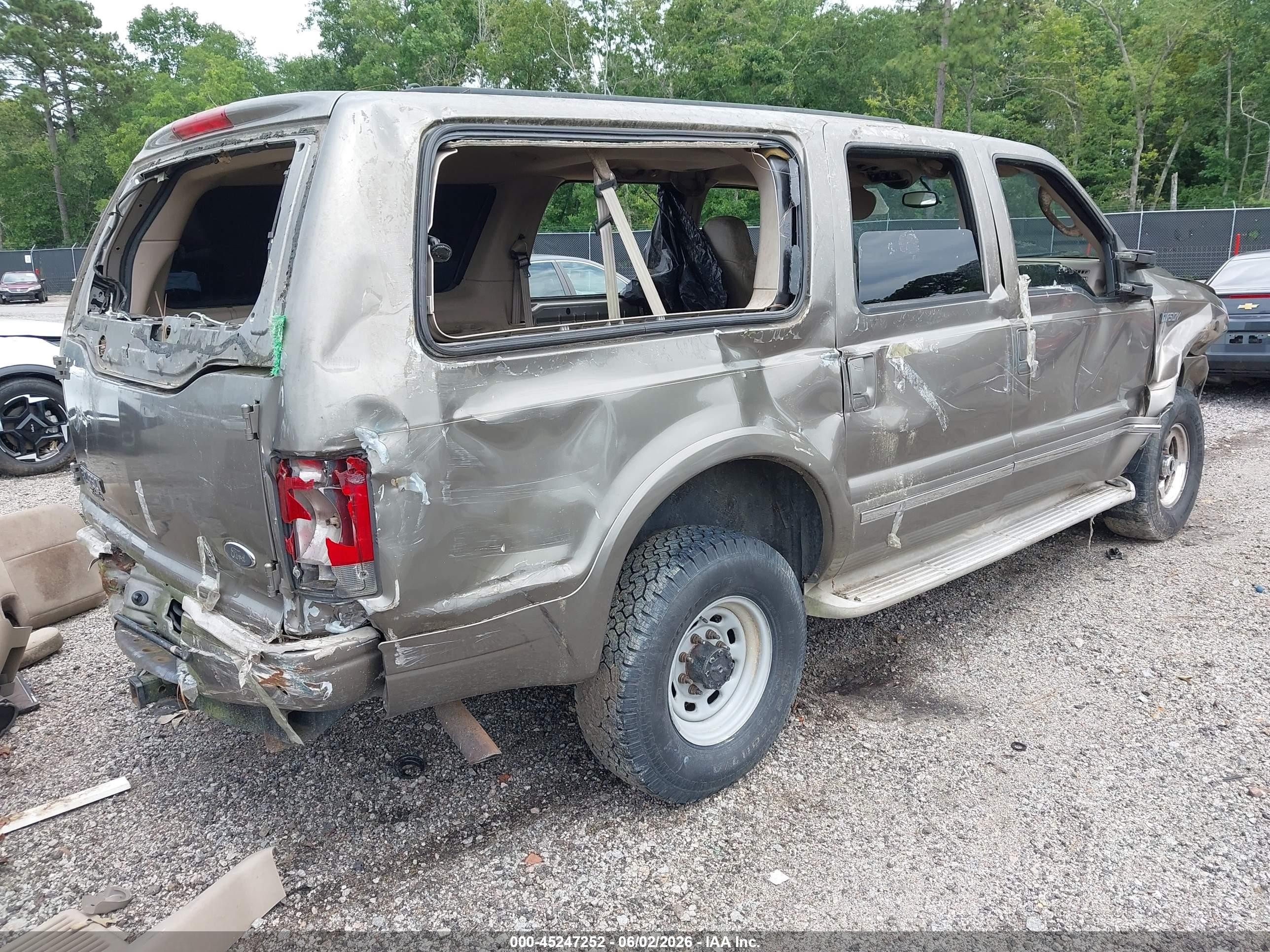2004 Ford Excursion Limited Gray vin: 1FMNU43S04EC84829