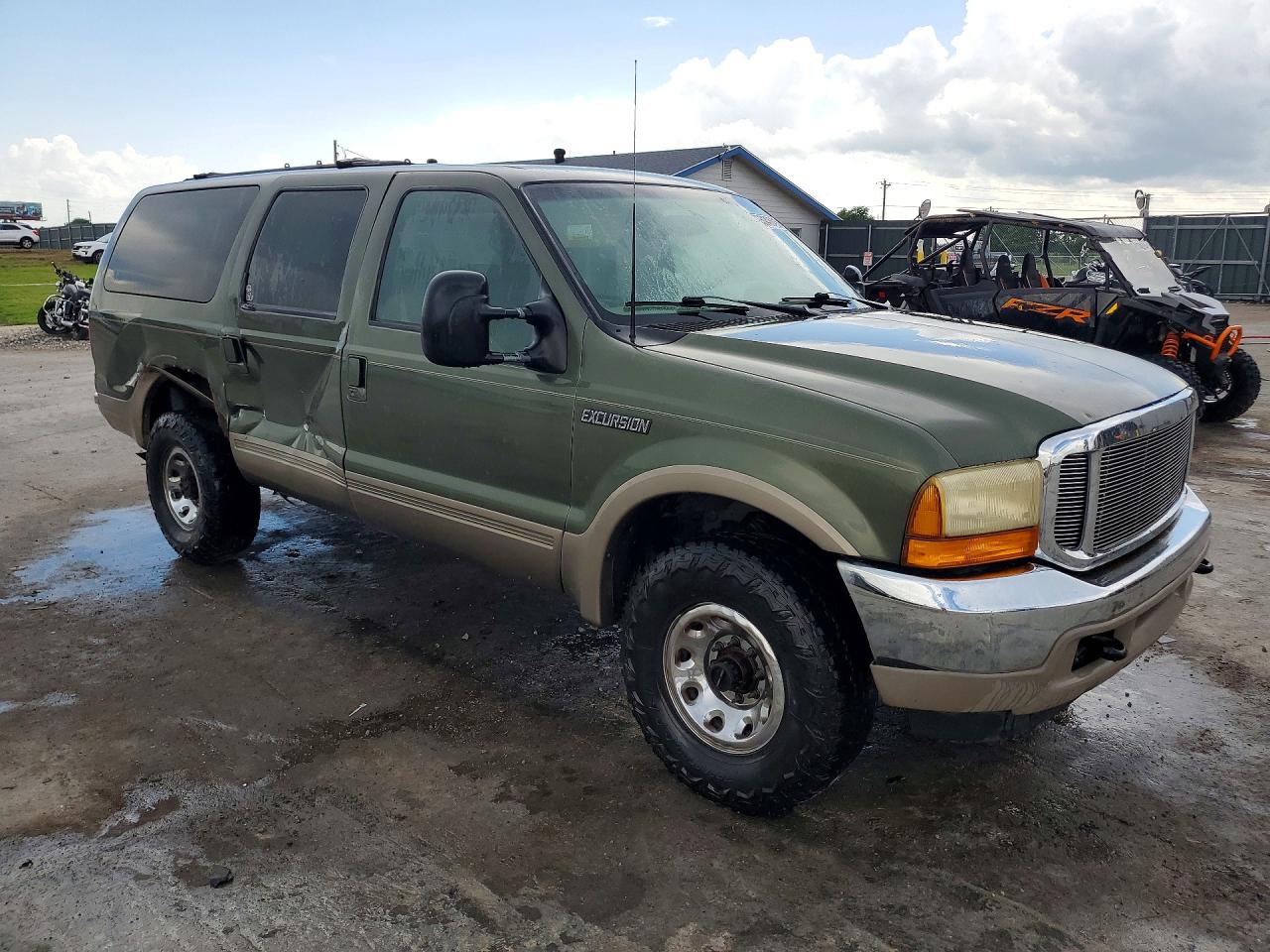 2000 Ford Excursion Limited Green vin: 1FMNU43S0YEB00401