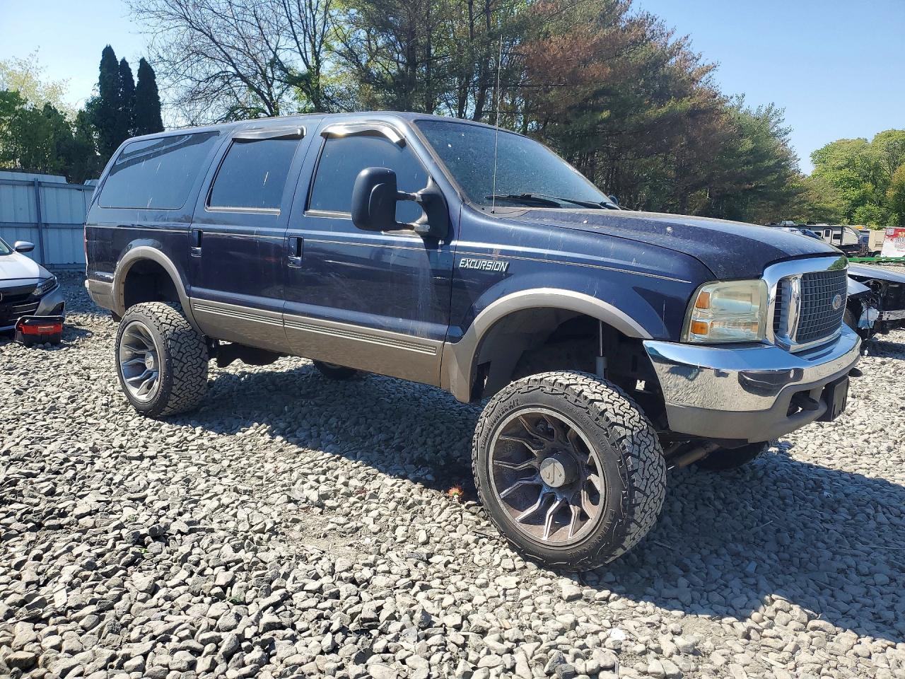 2000 Ford Excursion Limited Blue vin: 1FMNU43S0YEB60713