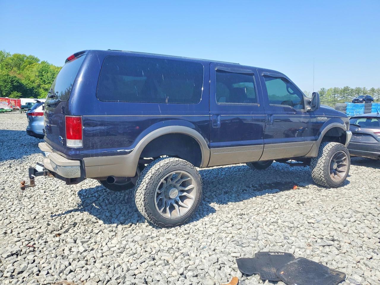 2000 Ford Excursion Limited Blue vin: 1FMNU43S0YEB60713