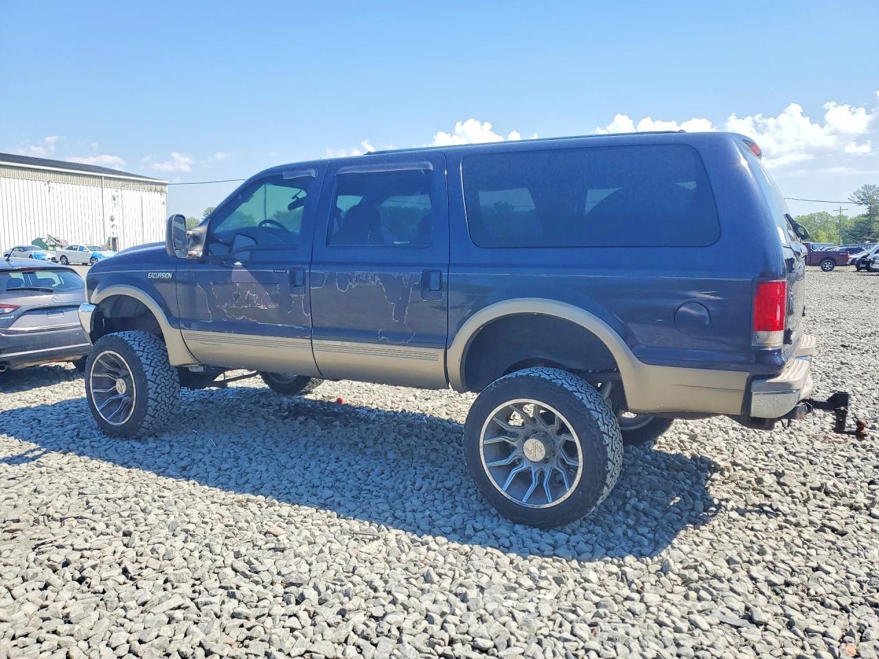 2000 Ford Excursion Limited Blue vin: 1FMNU43S0YEB60713