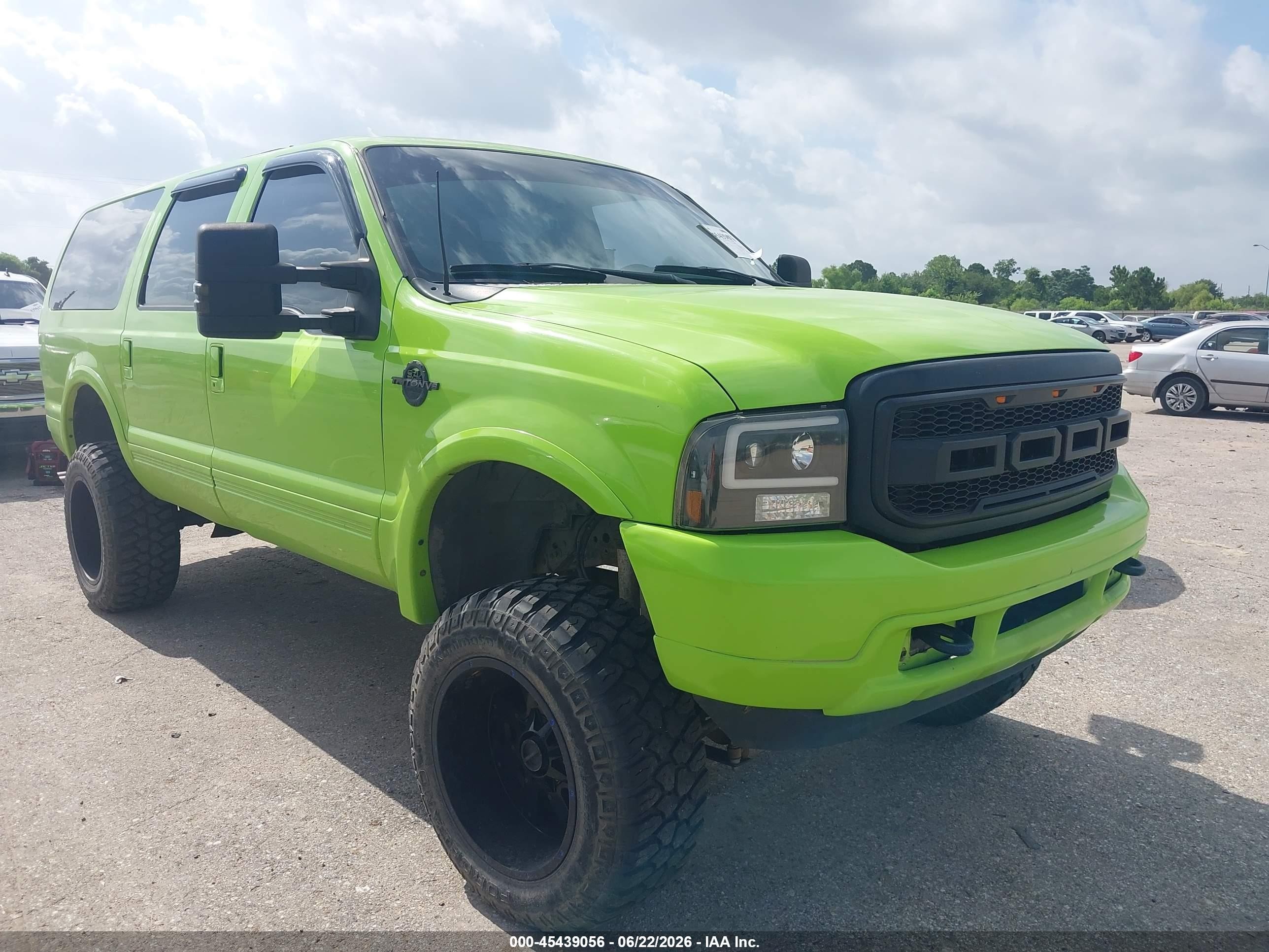 2000 Ford Excursion Limited Зеленый vin: 1FMNU43S1YED08738