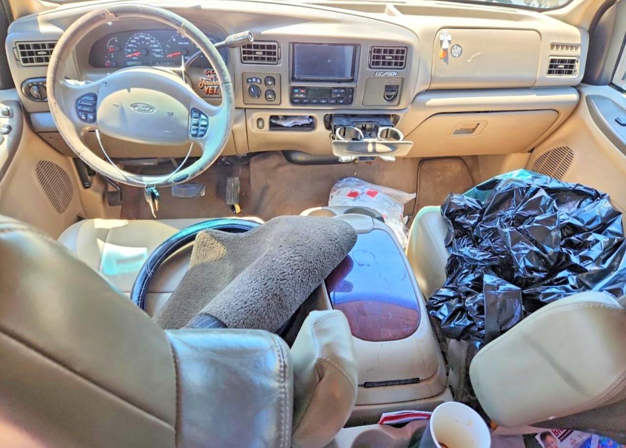 2002 Ford Excursion Limited Серый vin: 1FMNU43S22EC53787