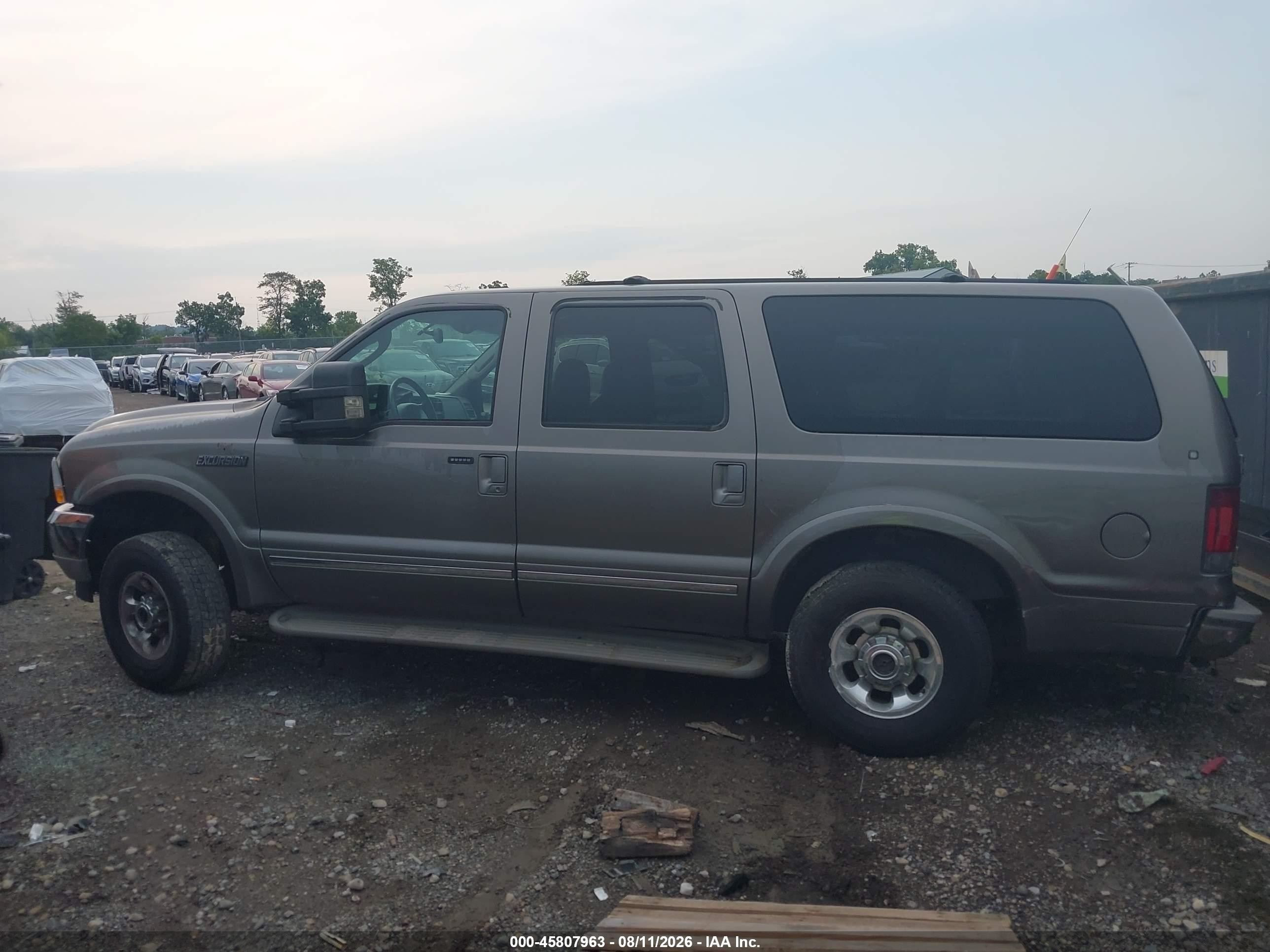 2003 Ford Excursion Limited Желто-коричневый vin: 1FMNU43S23EB70832