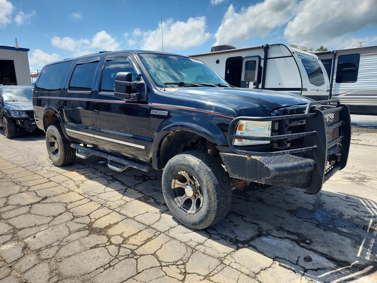 2005 Ford Excursion Limited Black vin: 1FMNU43S25EB53001