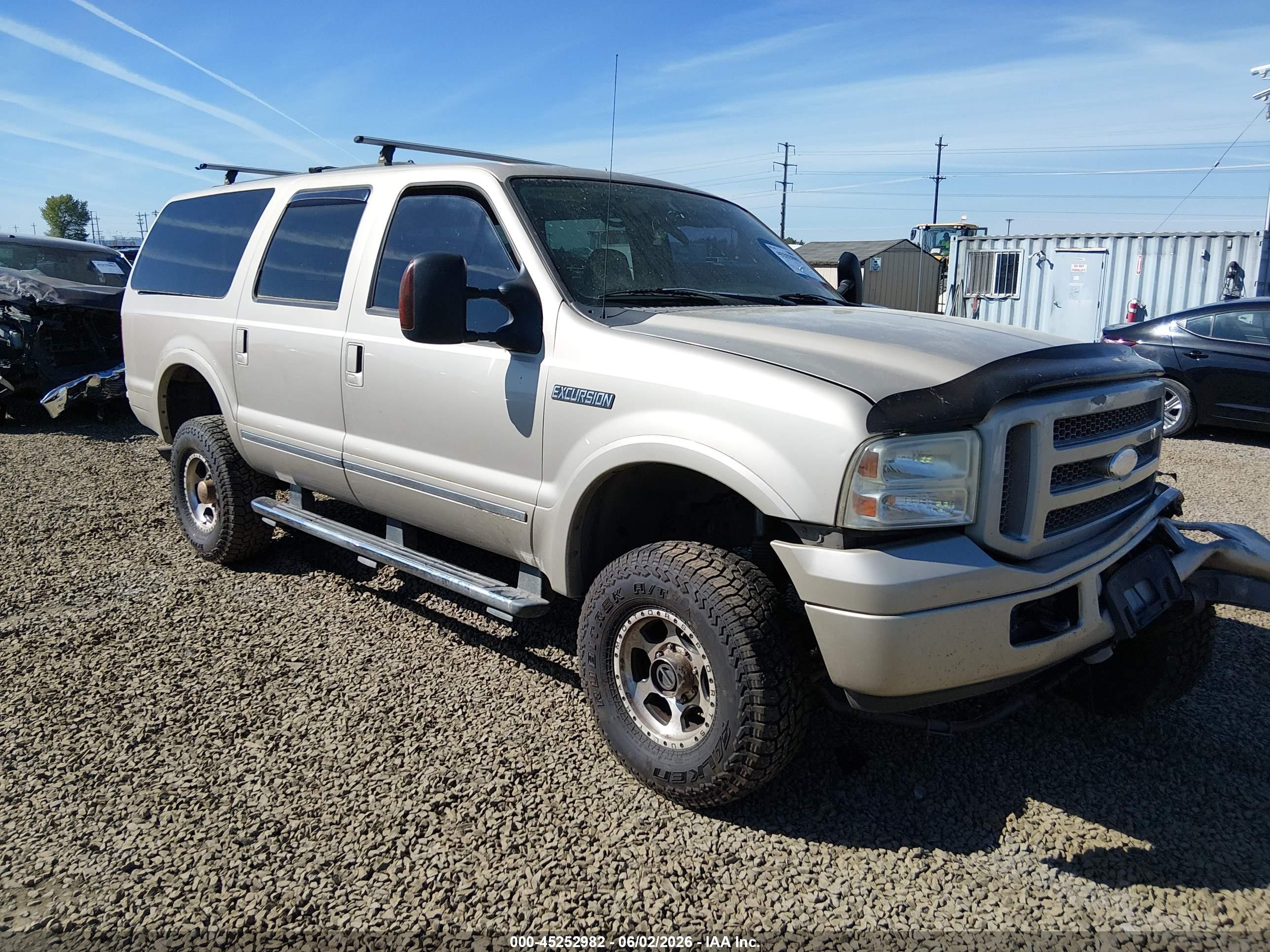 2005 Ford Excursion Limited Brown vin: 1FMNU43S25ED25754