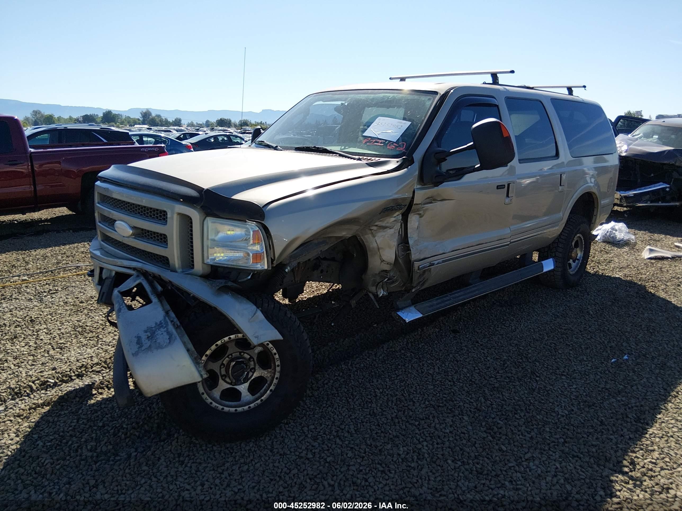 2005 Ford Excursion Limited Brown vin: 1FMNU43S25ED25754