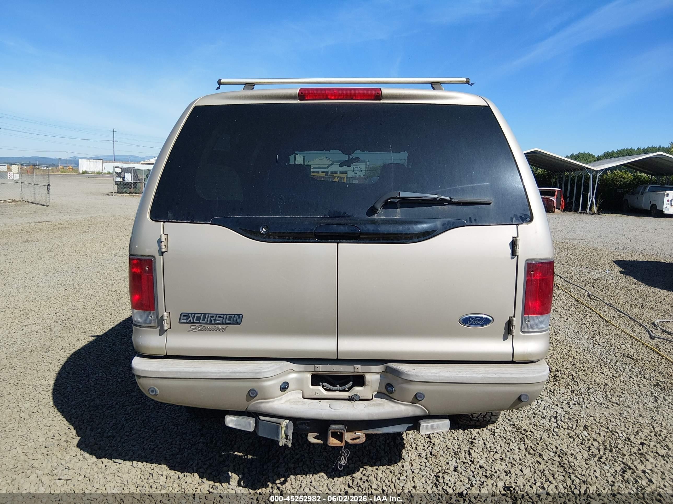 2005 Ford Excursion Limited Brown vin: 1FMNU43S25ED25754