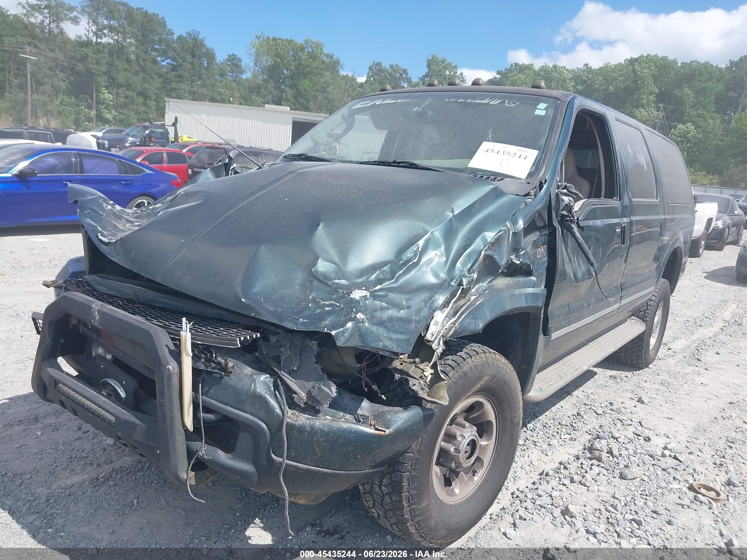 2003 Ford Excursion Limited Green vin: 1FMNU43S33ED32032