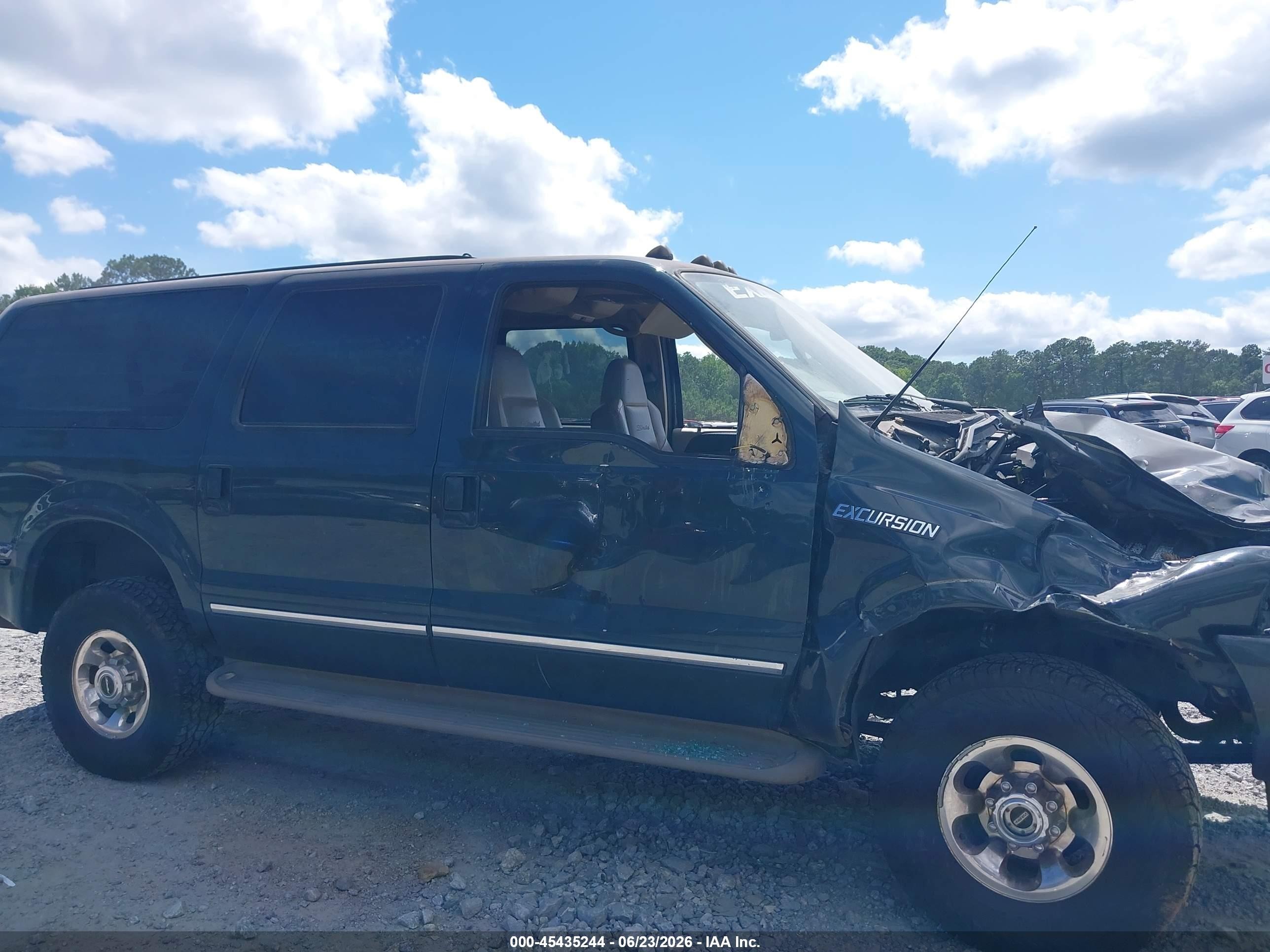 2003 Ford Excursion Limited Green vin: 1FMNU43S33ED32032
